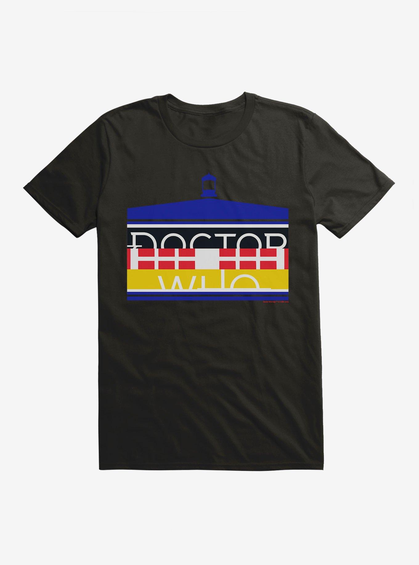 Doctor Who TARDIS Bold Script T-Shirt, BLACK, hi-res