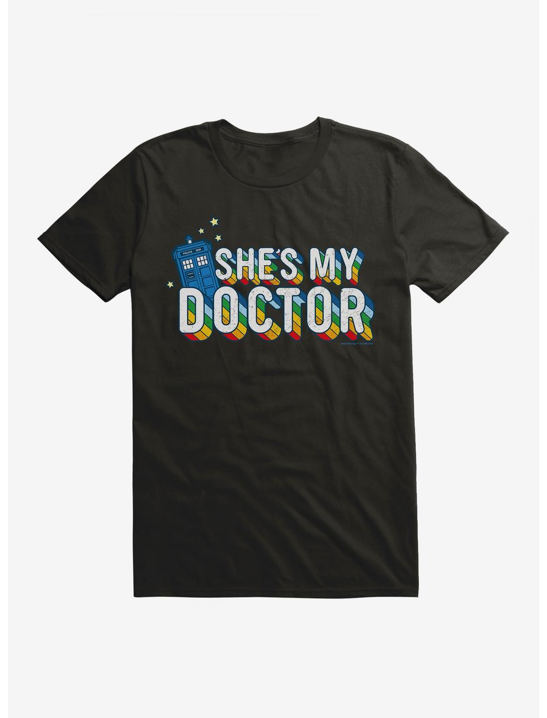 Doctor Who TARDIS My Doctor Script T-Shirt, BLACK, hi-res