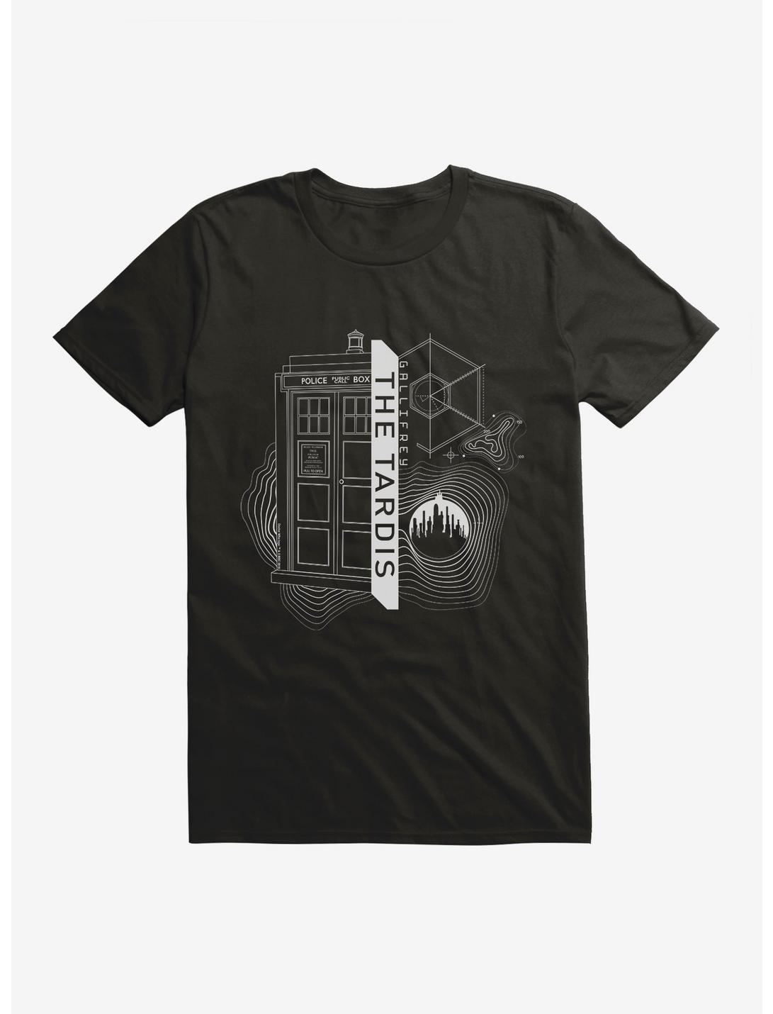 Doctor Who TARDIS Outline Specs T-Shirt, , hi-res