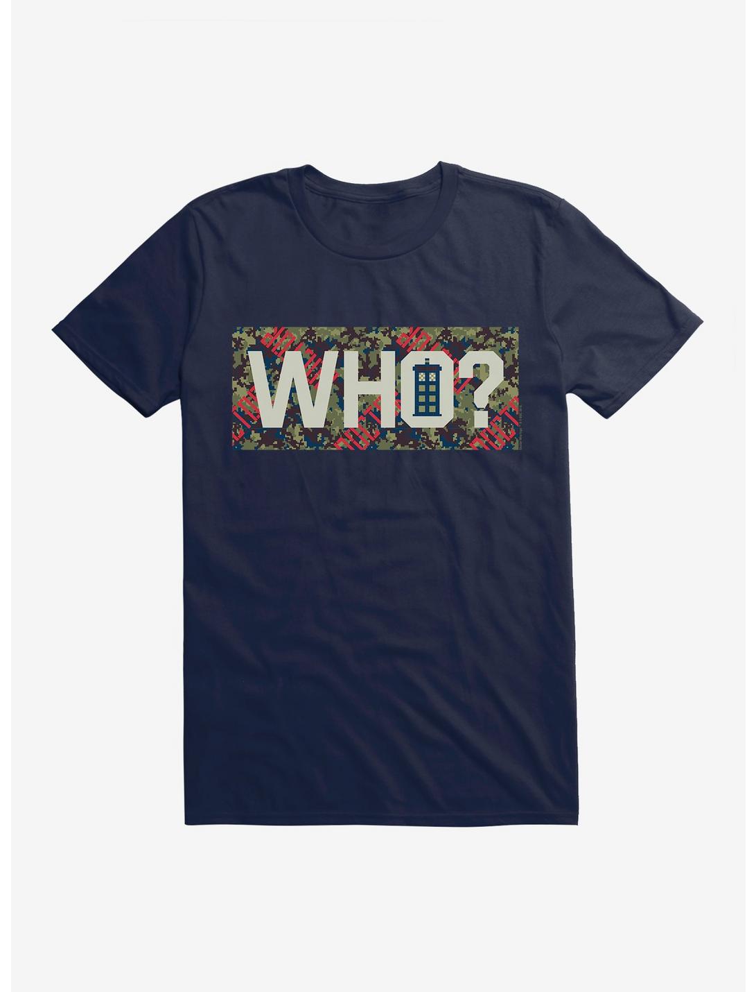 Doctor Who TARDIS Who? T-Shirt, MIDNIGHT NAVY, hi-res