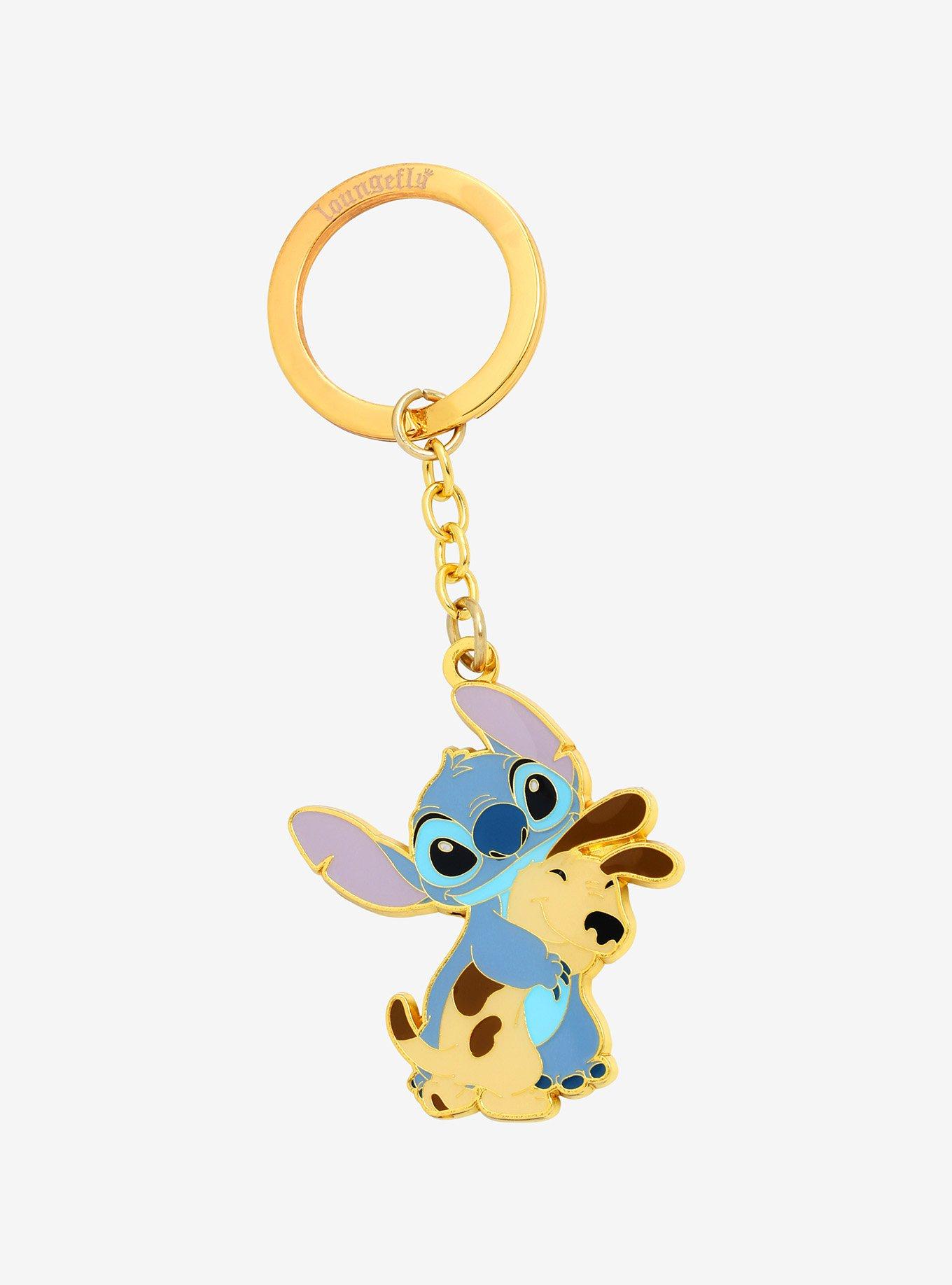 Loungefly Disney Lilo & Stitch Stitch with Dog Enamel Keychain - BoxLunch  Exclusive