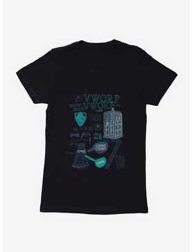 Doctor Who TARDIS Outlined Icons Womens T-Shirt, , hi-res