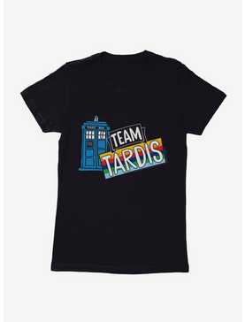 Doctor Who TARDIS Team Rainbow Banner Womens T-Shirt, , hi-res
