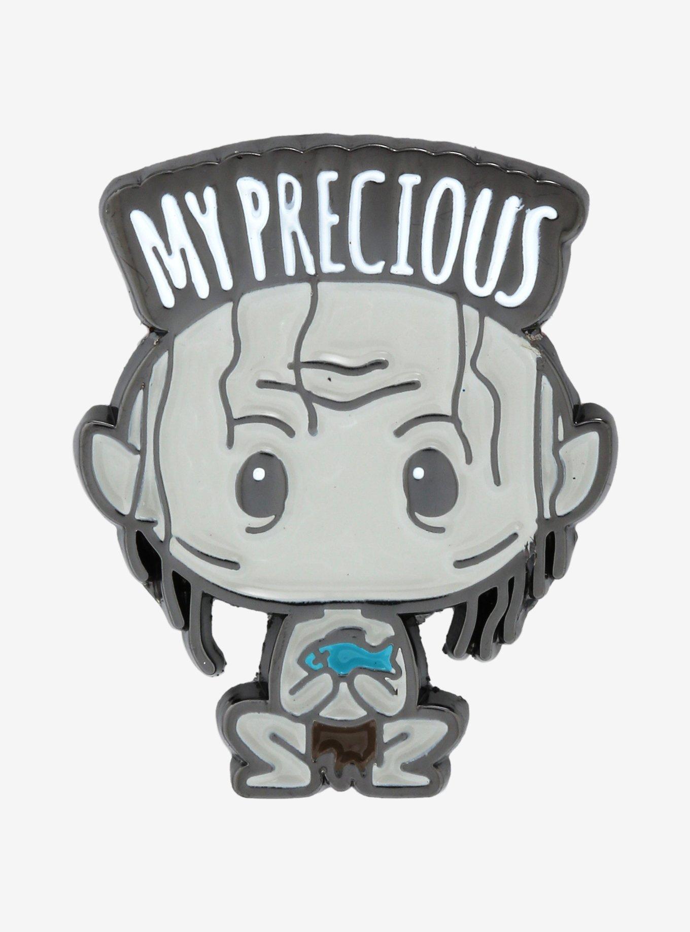 The Lord of the Rings Gollum Chibi My Precious Enamel Pin - BoxLunch Exclusive, , hi-res