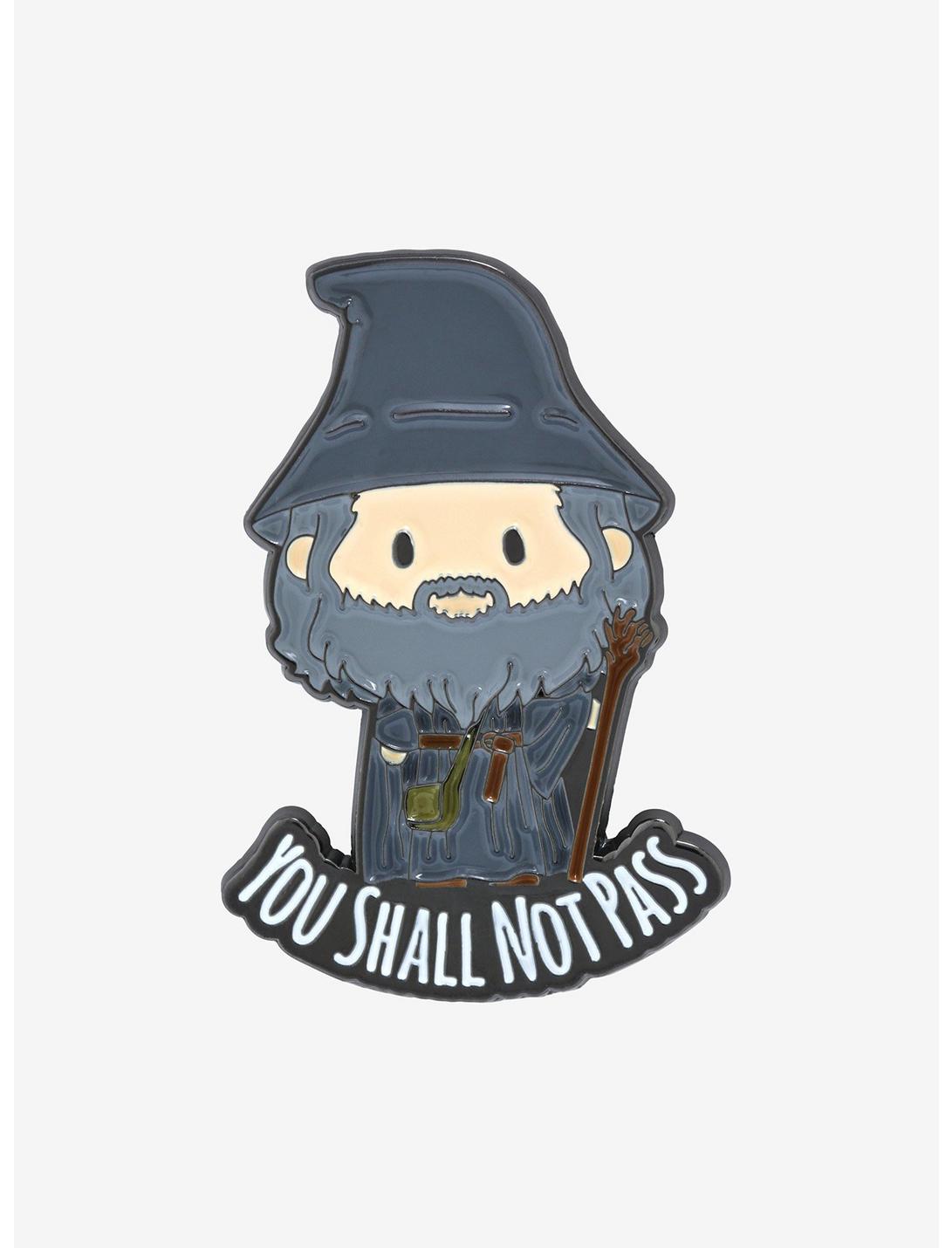 The Lord of the Rings Gandalf Chibi Enamel Pin - BoxLunch Exclusive, , hi-res