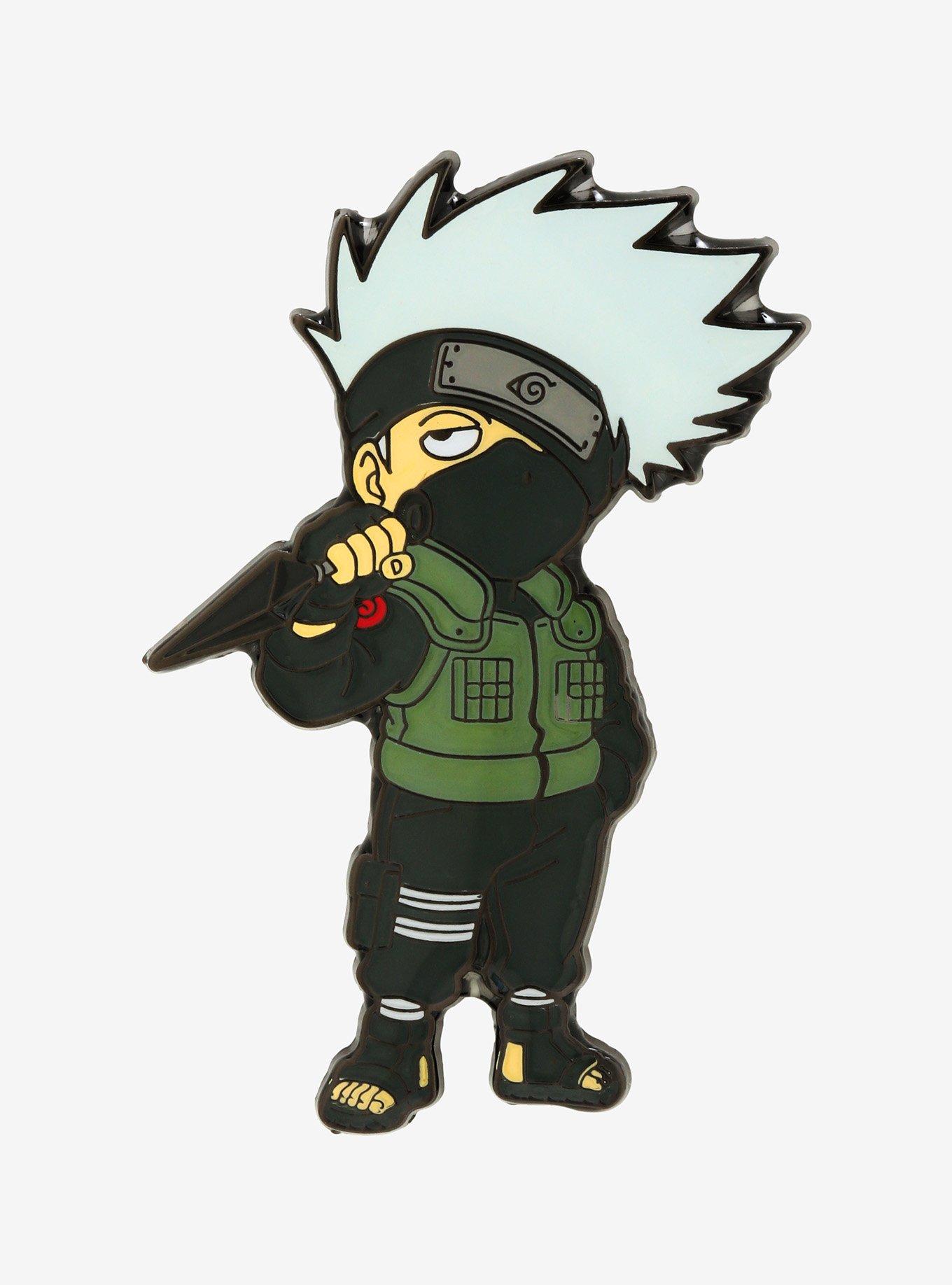 Naruto Shippuden Kakashi Hatake with Kunai Enamel Pin - BoxLunch Exclusive, , hi-res