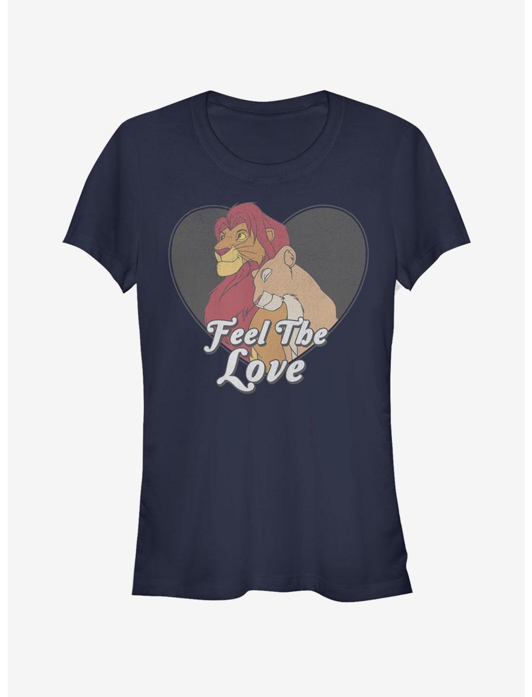 Disney The Lion King Feel The Love Girls T-Shirt, NAVY, hi-res