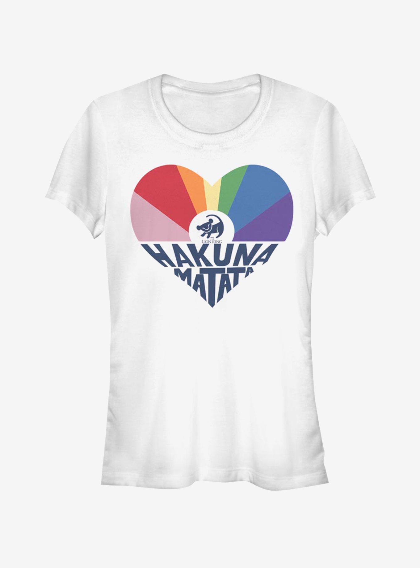 Disney The Lion King Hakuna Rainbow T-Shirt, WHITE, hi-res