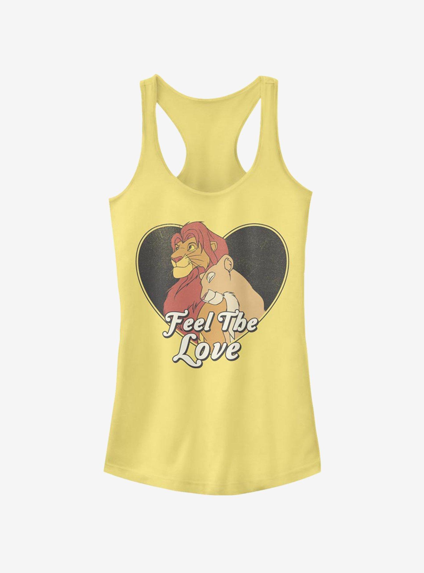 Disney The Lion King Feel The Love Girls Tank, BANANA, hi-res