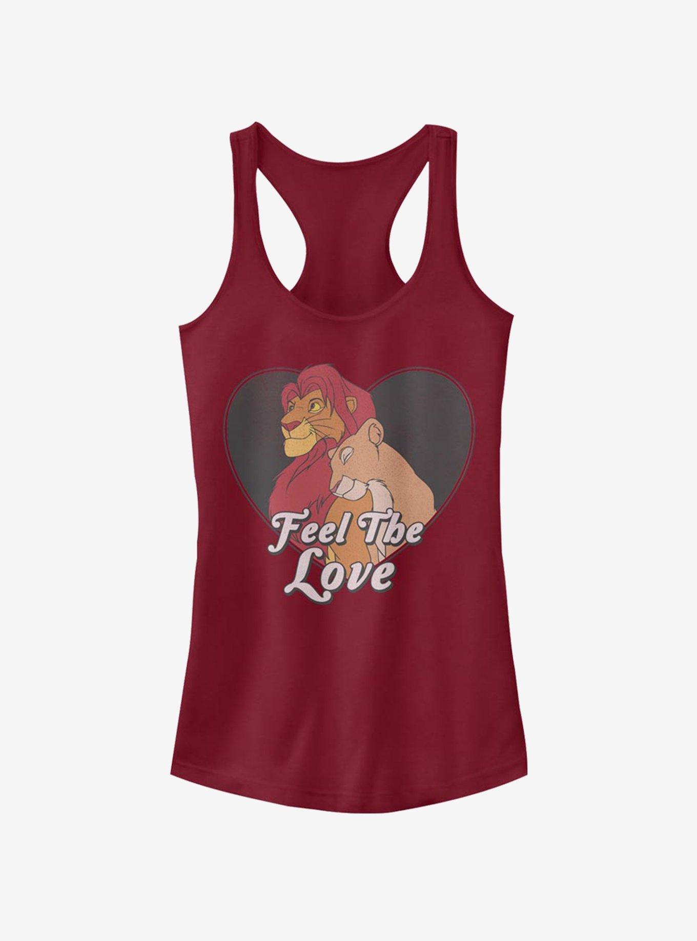 Disney The Lion King Feel The Love Girls Tank, SCARLET, hi-res