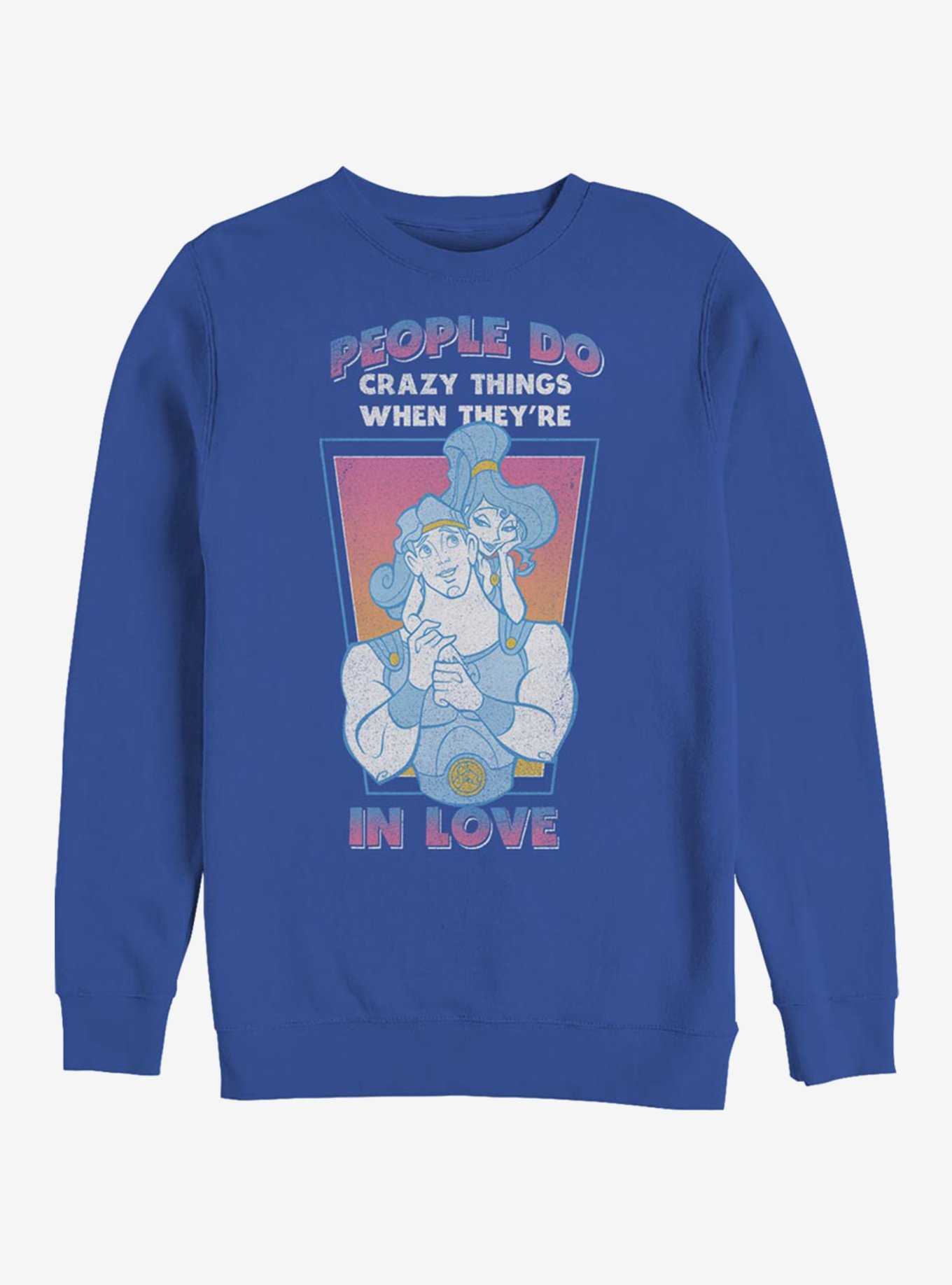 Disney Hercules Crazy Things Crew Sweatshirt, , hi-res