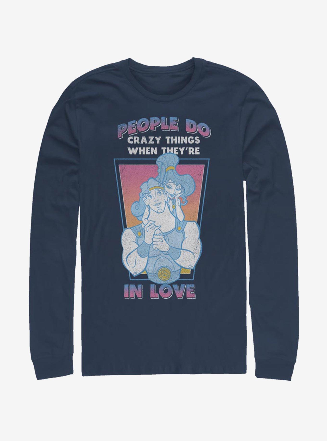 Disney Hercules Crazy Things Long-Sleeve T-Shirt, NAVY, hi-res