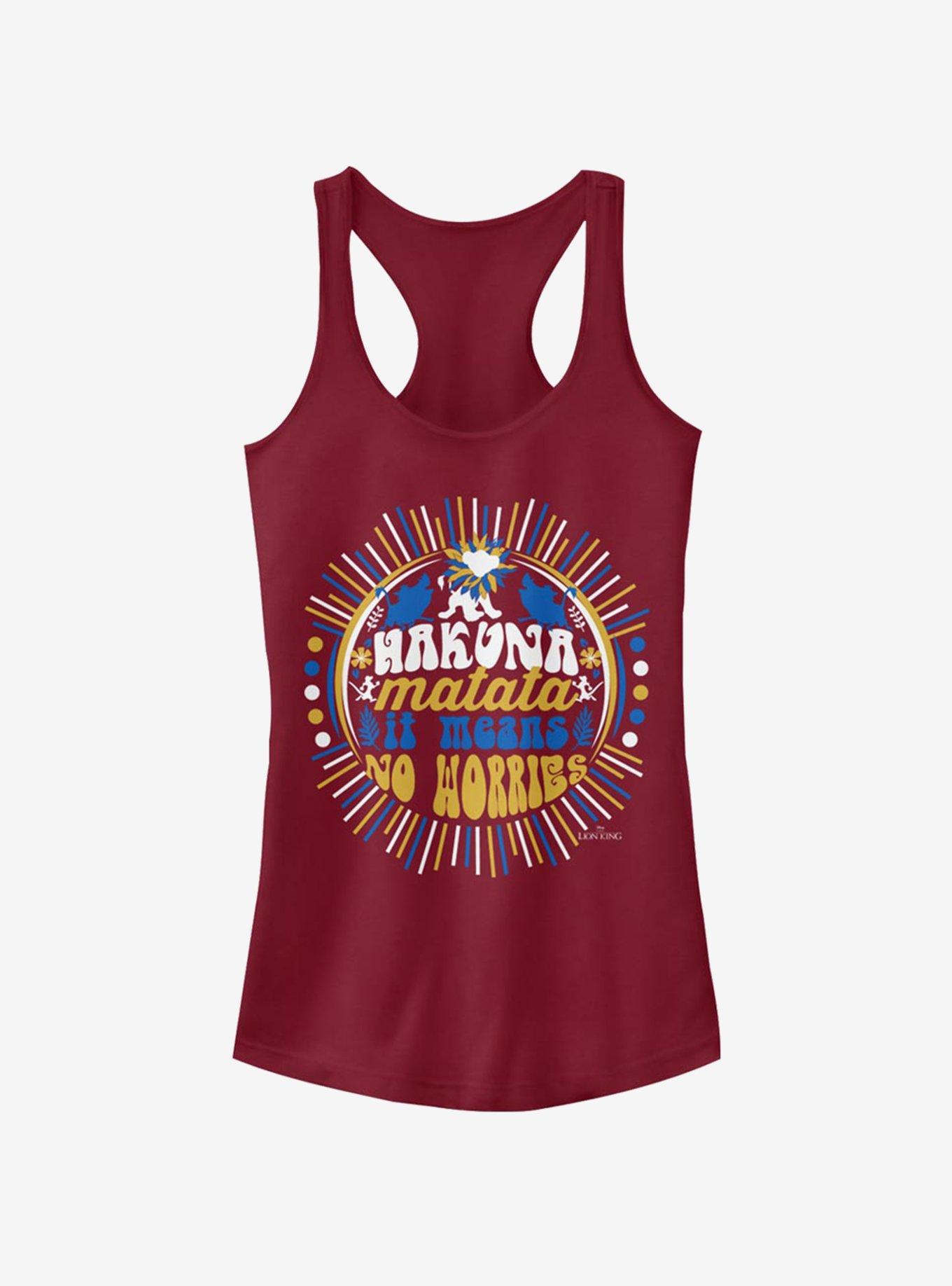 Disney The Lion King Hakuna Matata Girls Tank, SCARLET, hi-res