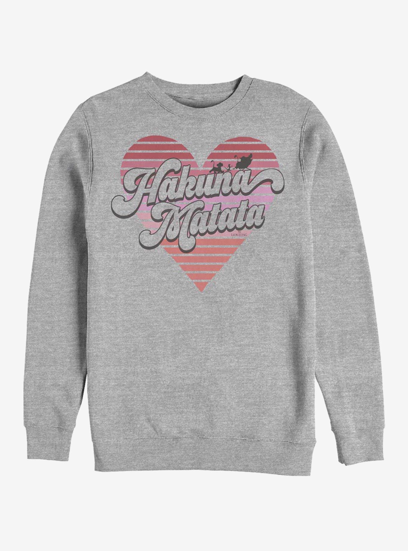 Disney The Lion King Hakuna Heart Crew Sweatshirt, , hi-res