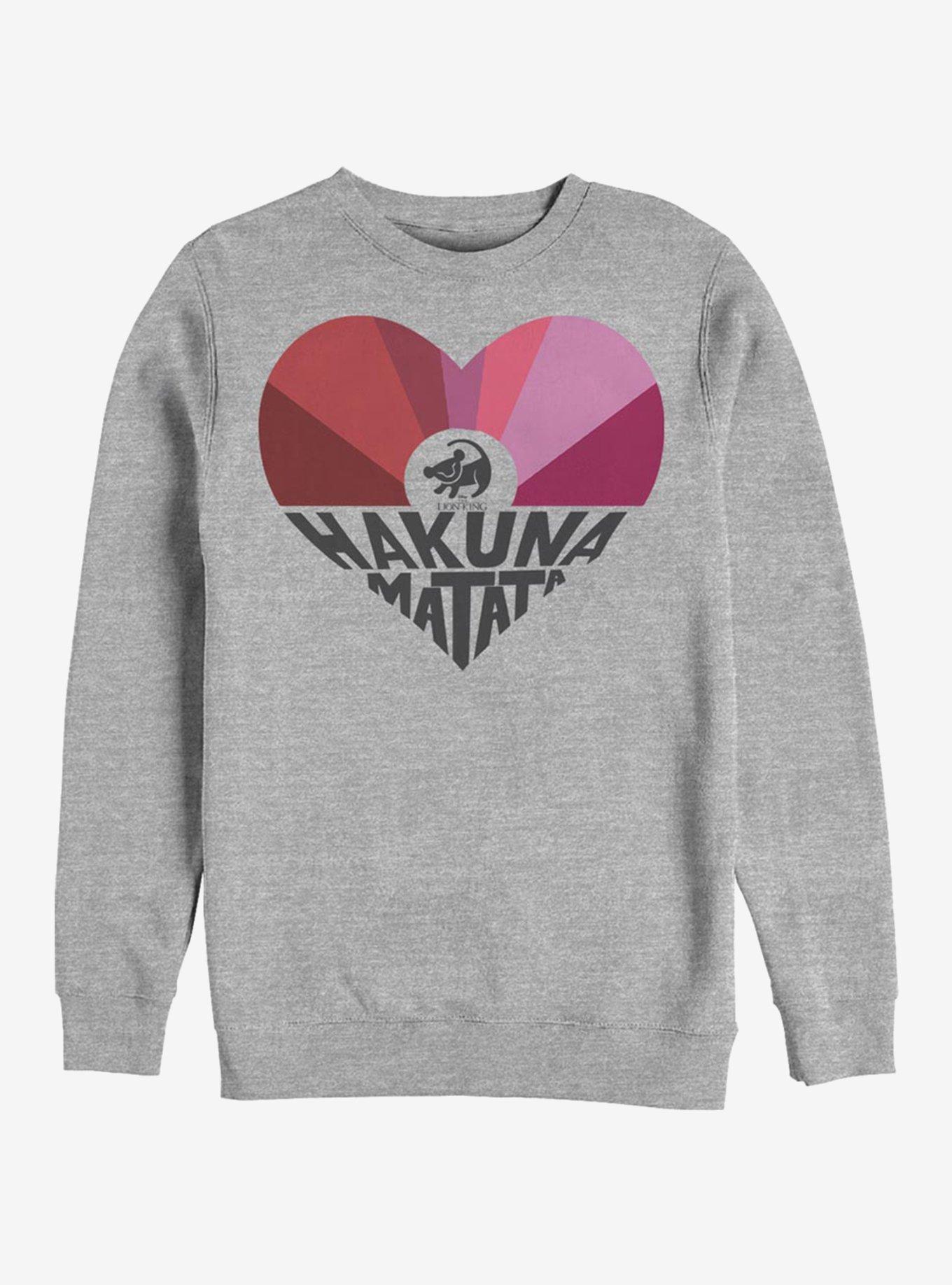 Disney The Lion King Hakuna Rainbow Crew Sweatshirt, , hi-res