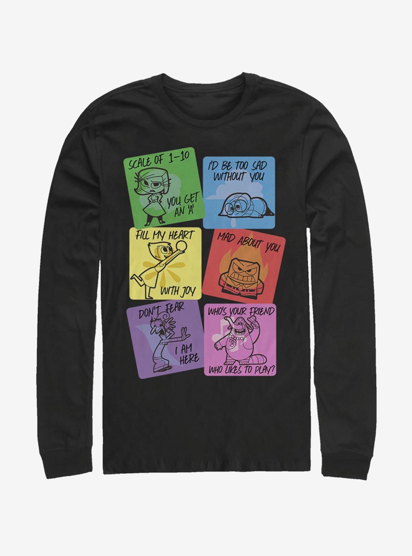 Disney Pixar Inside Out V-Day Cards Long-Sleeve T-Shirt, , hi-res