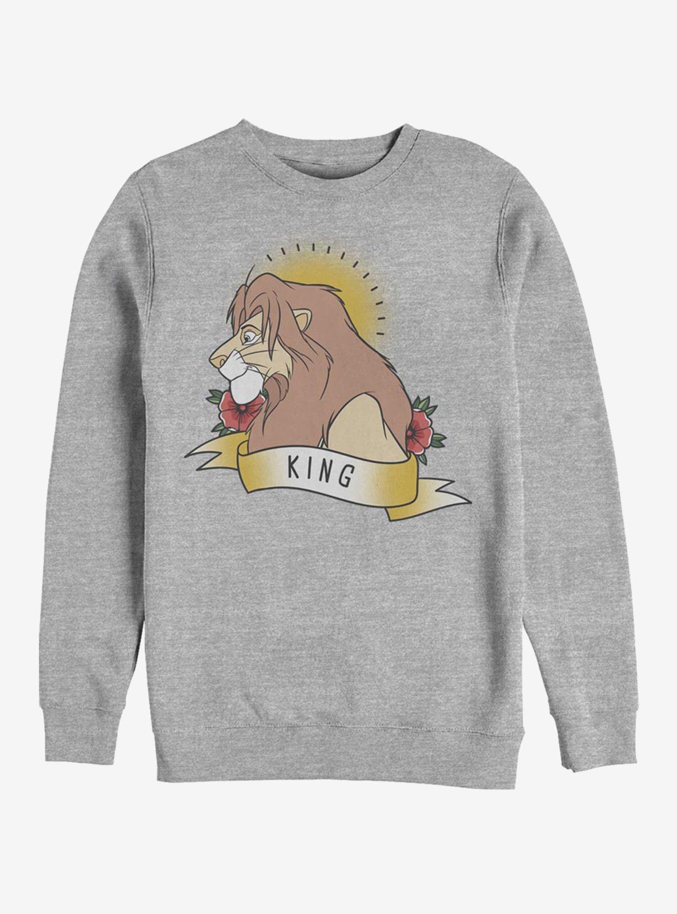 Disney The Lion King King Crew Sweatshirt, ATH HTR, hi-res