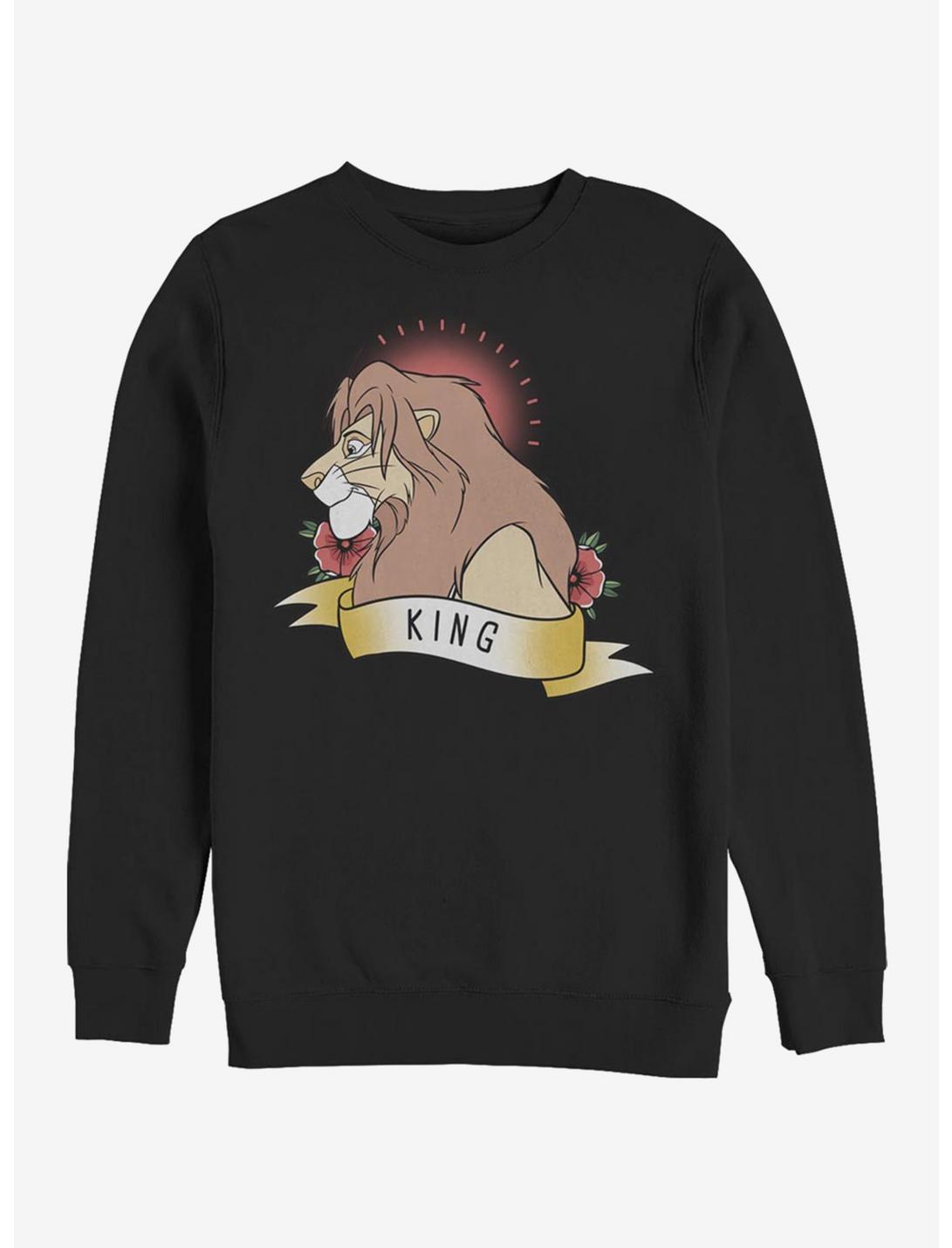 Disney The Lion King King Crew Sweatshirt, BLACK, hi-res