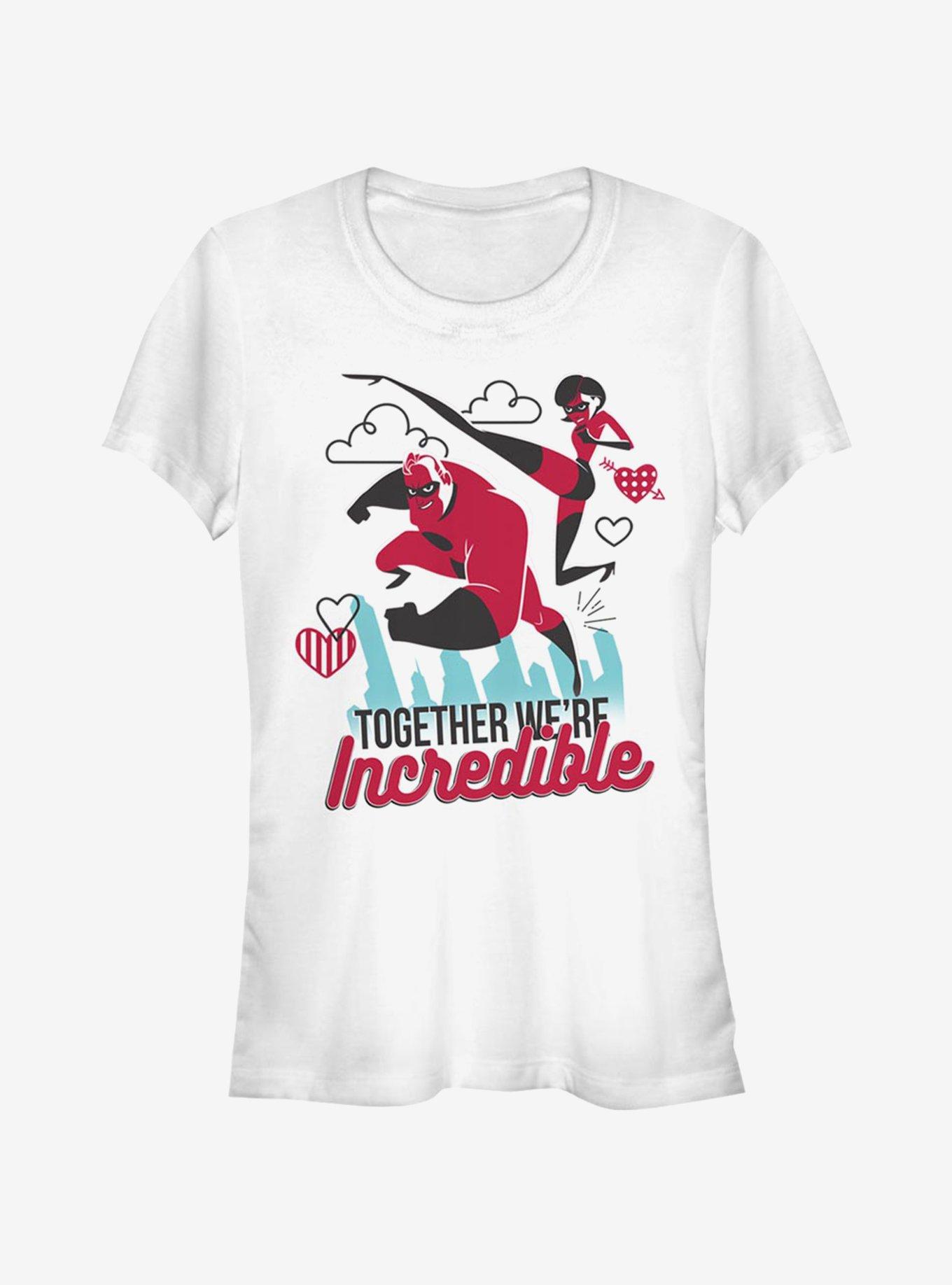 Disney Pixar The Incredibles Together Incredible Girls T-Shirt, WHITE, hi-res