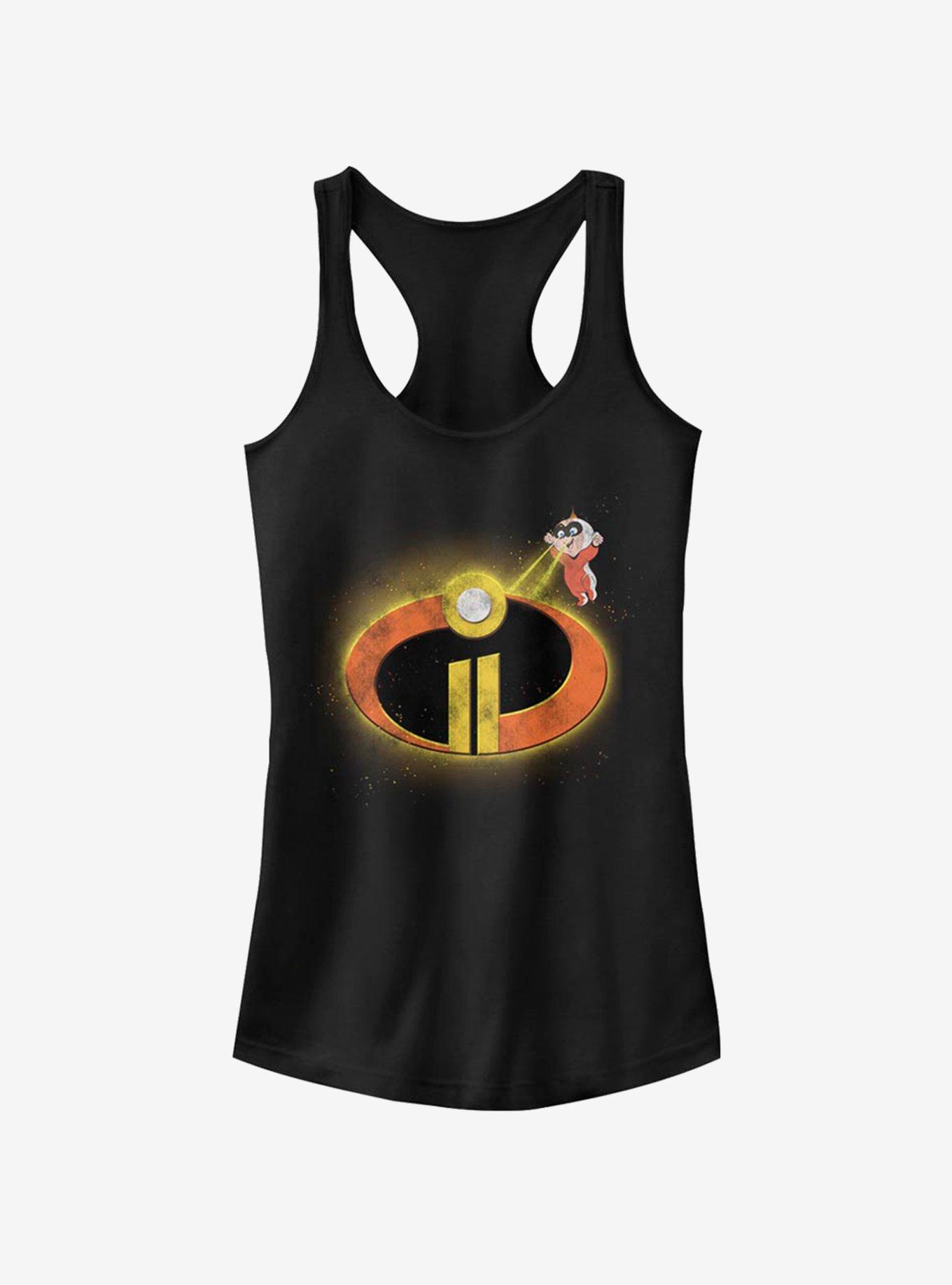 Disney Pixar The Incredibles Logo Beam Girls Tank, BLACK, hi-res