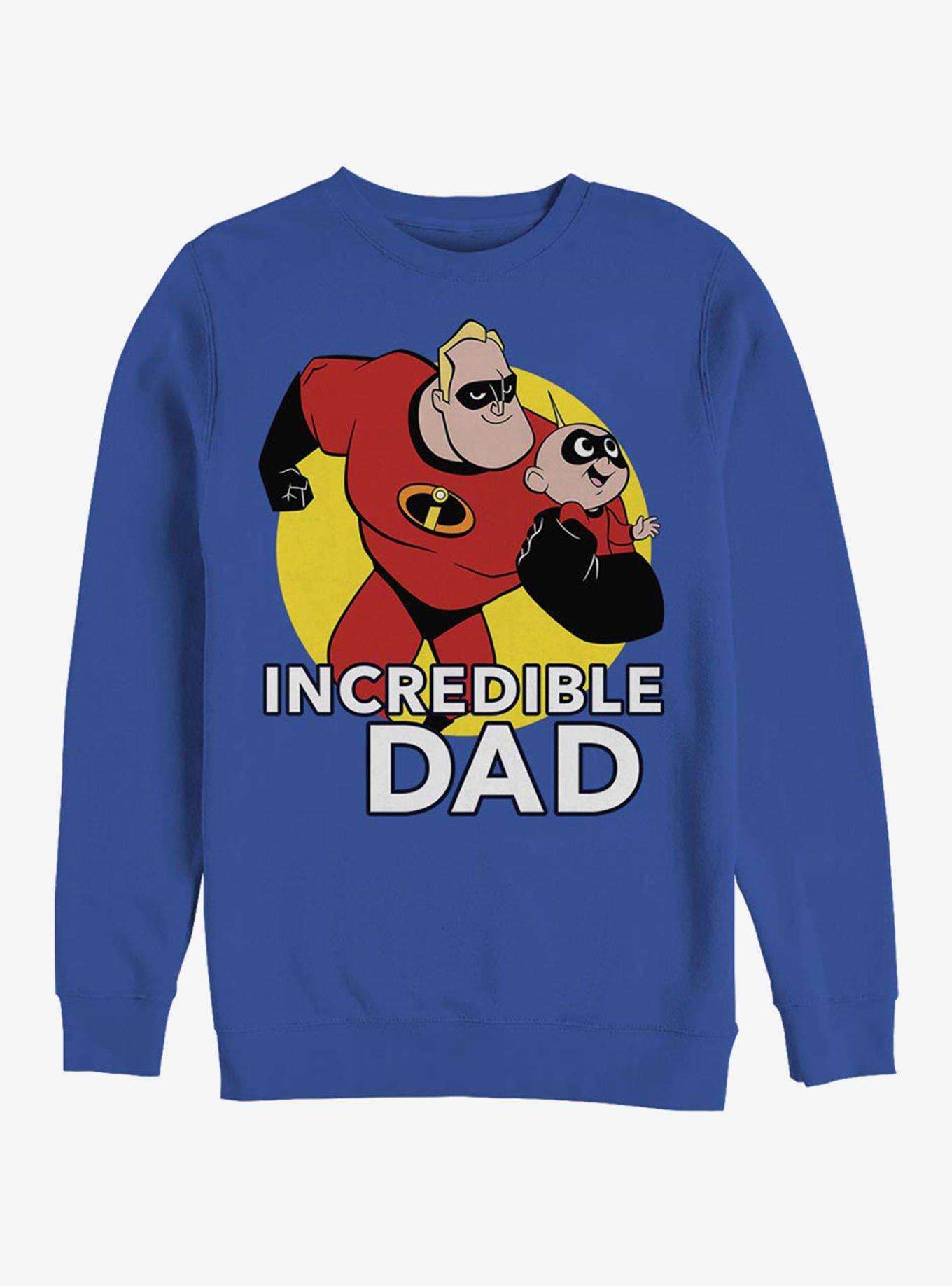 Disney Pixar The Incredibles Best Father Crew Sweatshirt