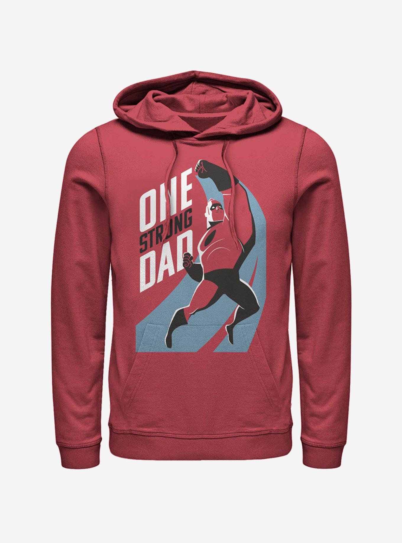 Disney Pixar The Incredibles Strong Dad Hoodie, RED, hi-res