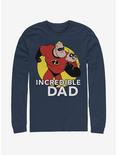 Disney Pixar The Incredibles Best Father Long-Sleeve T-Shirt, NAVY, hi-res