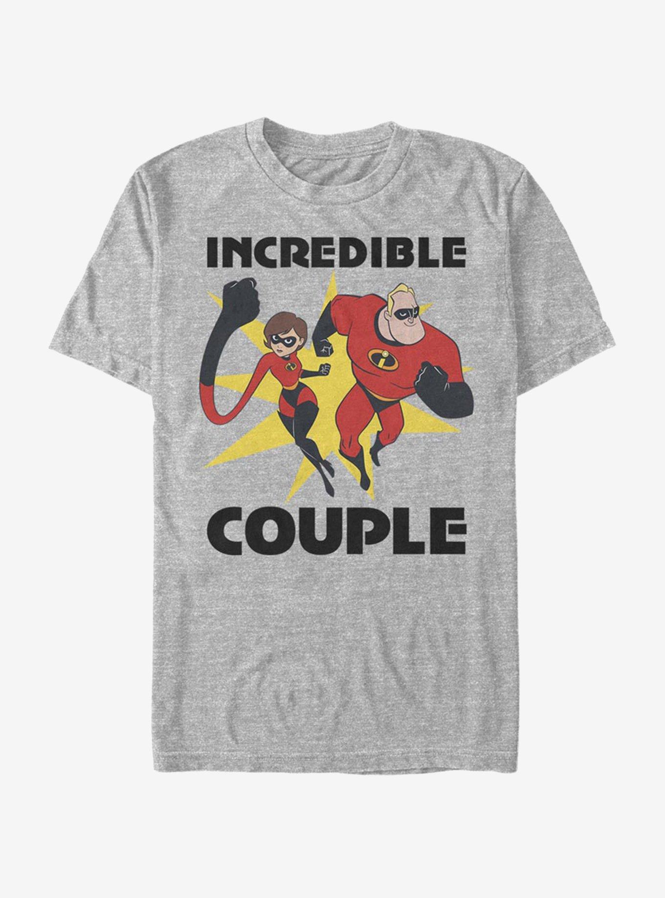 Disney Pixar The Incredibles Incredible Couple T-Shirt, ATH HTR, hi-res