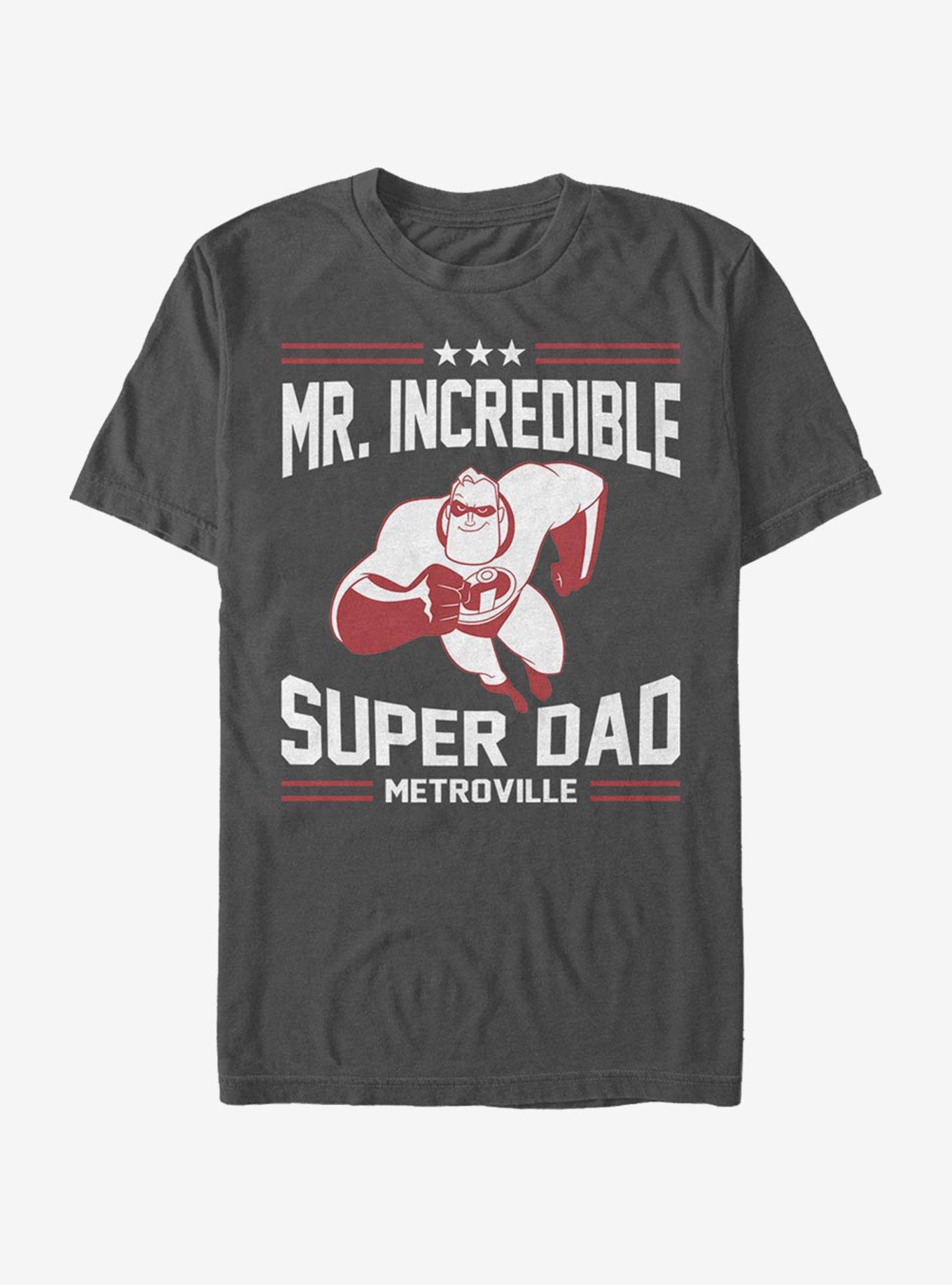 Disney Pixar The Incredibles Sporty Super Dad T-Shirt, CHARCOAL, hi-res