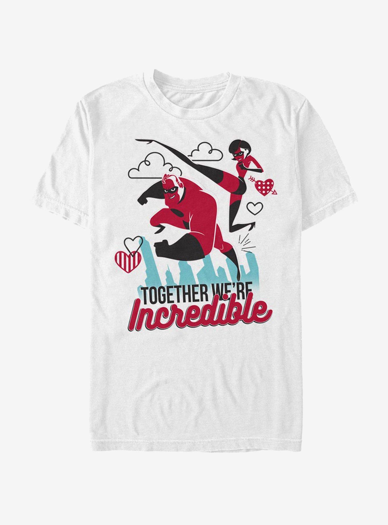 Disney Pixar The Incredibles Together Incredible T-Shirt, WHITE, hi-res