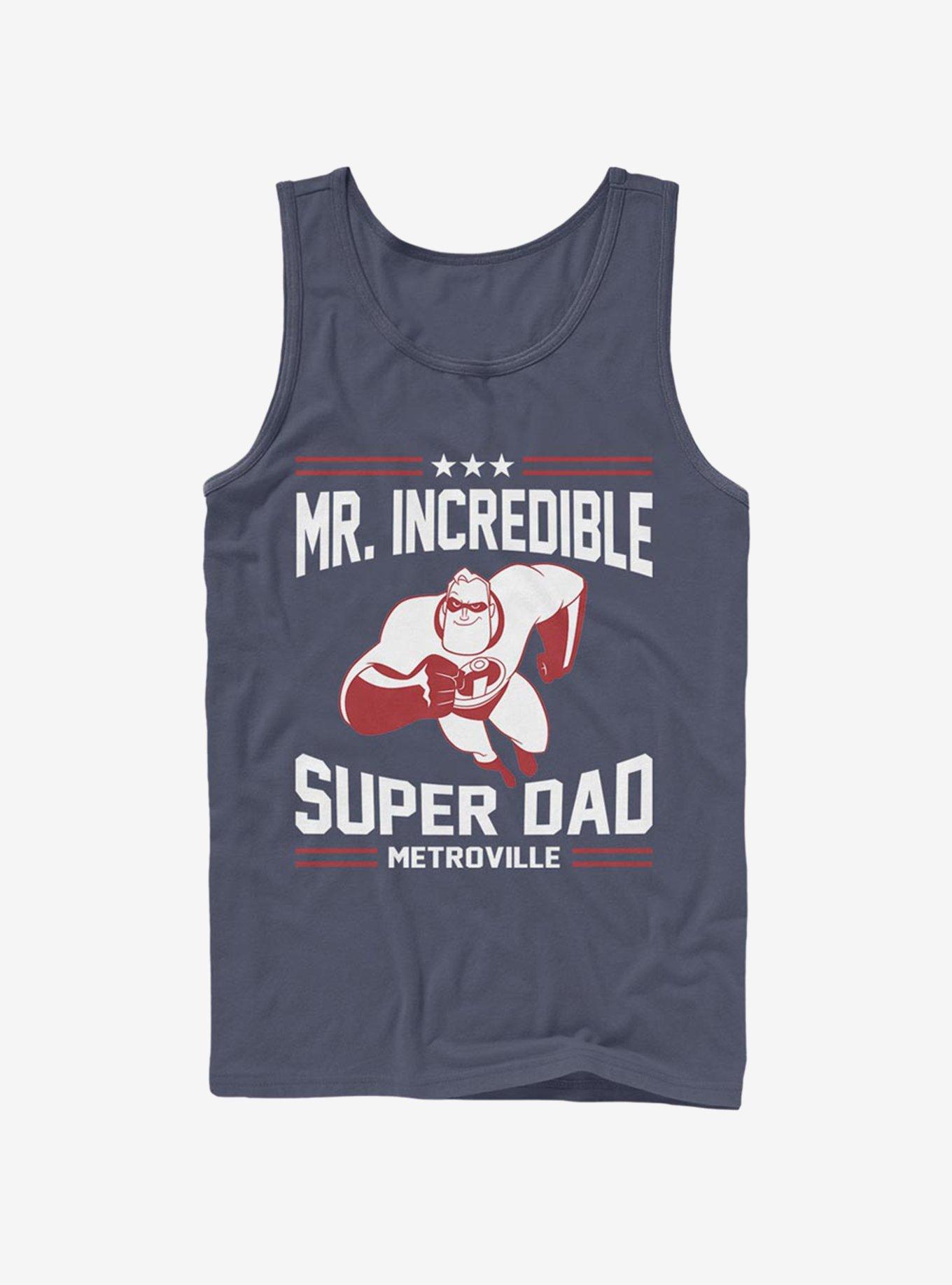 Disney Pixar The Incredibles Sporty Super Dad Tank, NAVY, hi-res