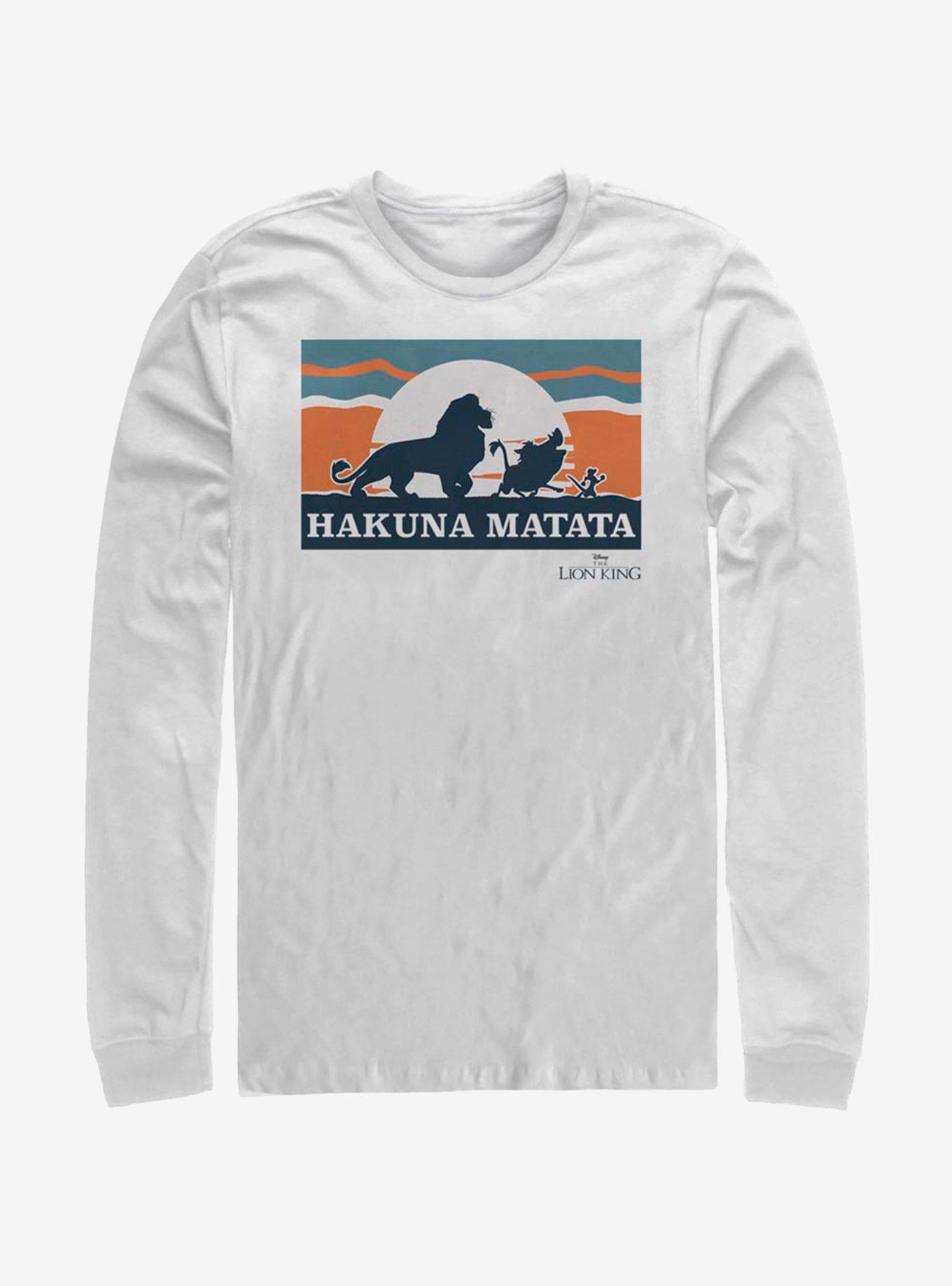 Disney The Lion King Hakuna Matata Long-Sleeve T-Shirt, WHITE, hi-res