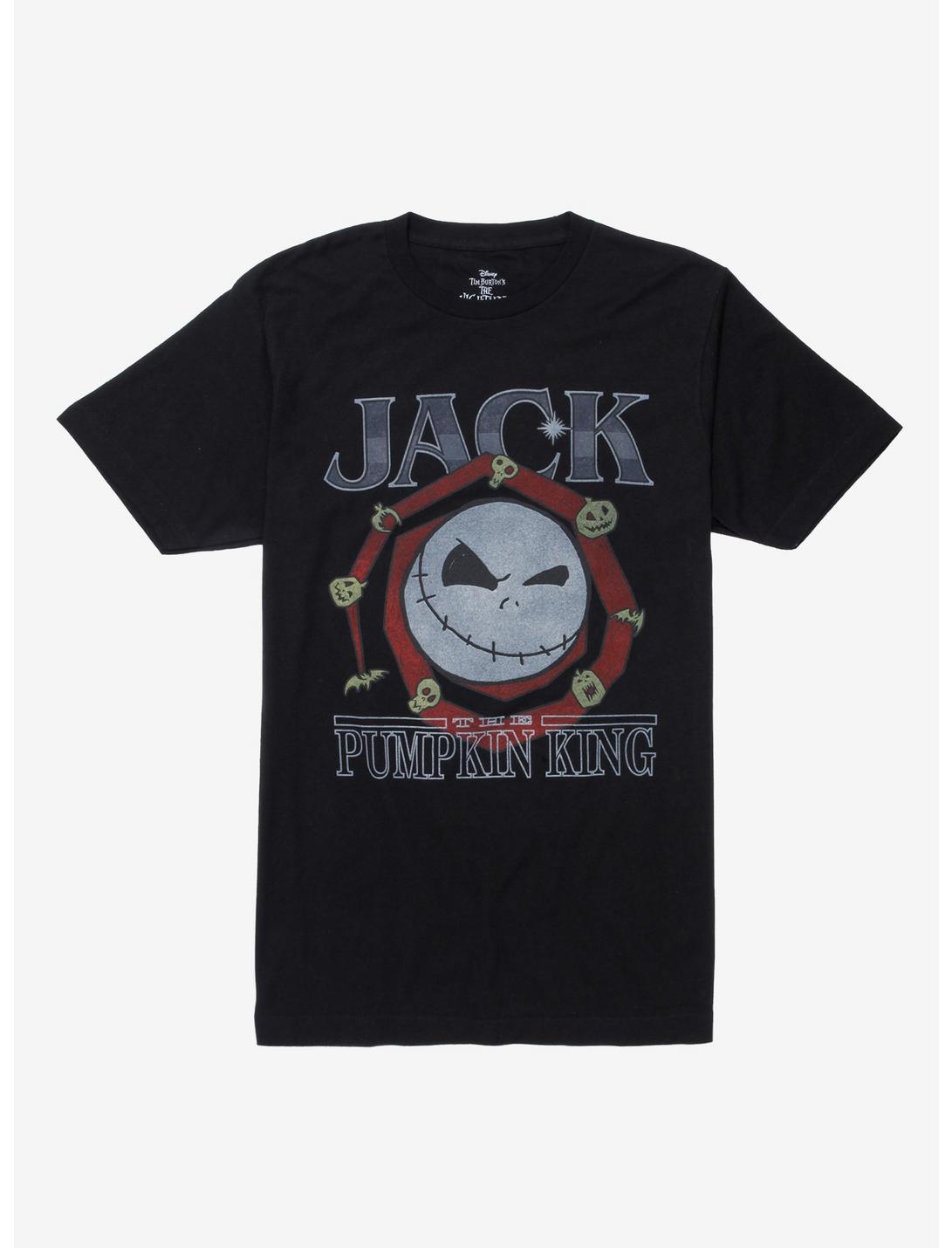Disney The Nightmare Before Christmas Jack The Pumpkin King Chrome T-Shirt - BoxLunch Exclusive, BLACK, hi-res