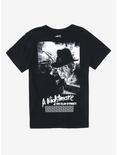 A Nightmare On Elm Street Freddy Black & White Portrait T-Shirt, BLACK, hi-res