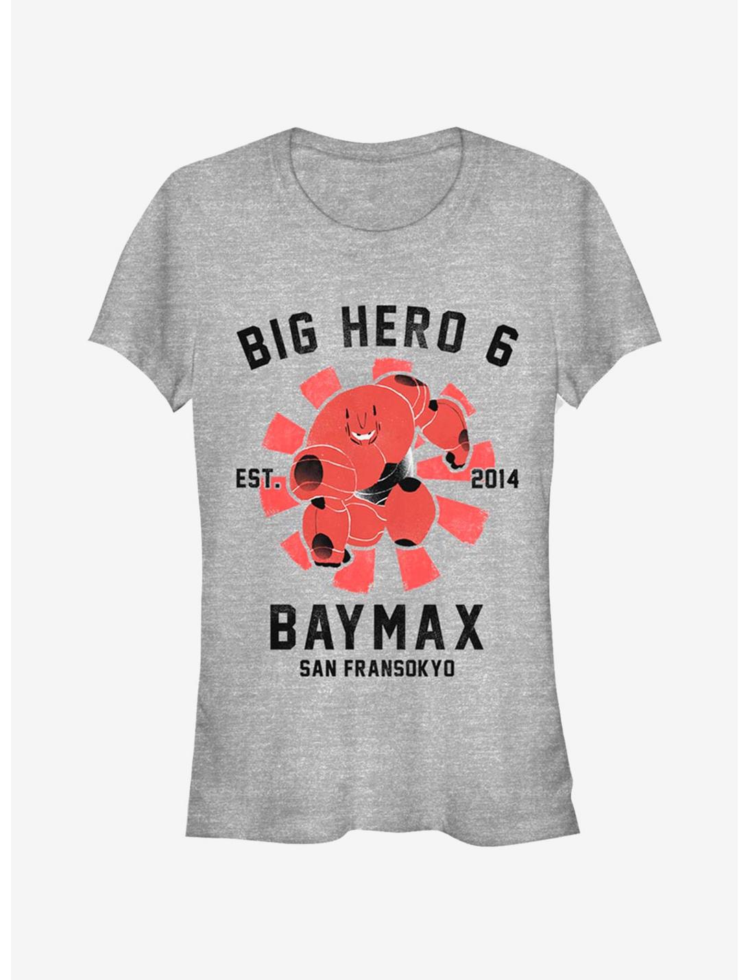 Disney Big Hero 6 Baymax Collegiate Girls T-Shirt, ATH HTR, hi-res