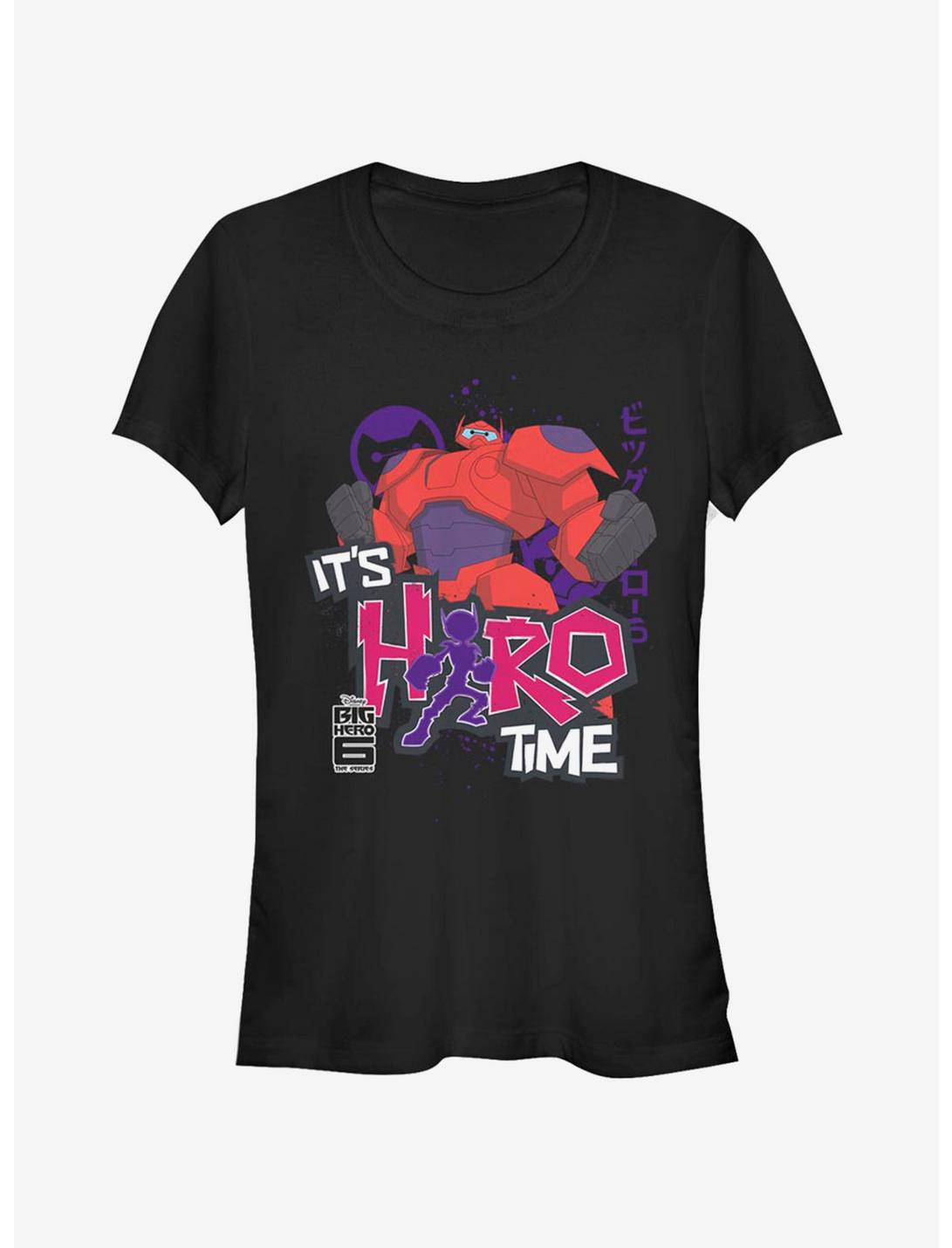 Disney Big Hero 6 Hero Time Baymax Girls T-Shirt, BLACK, hi-res