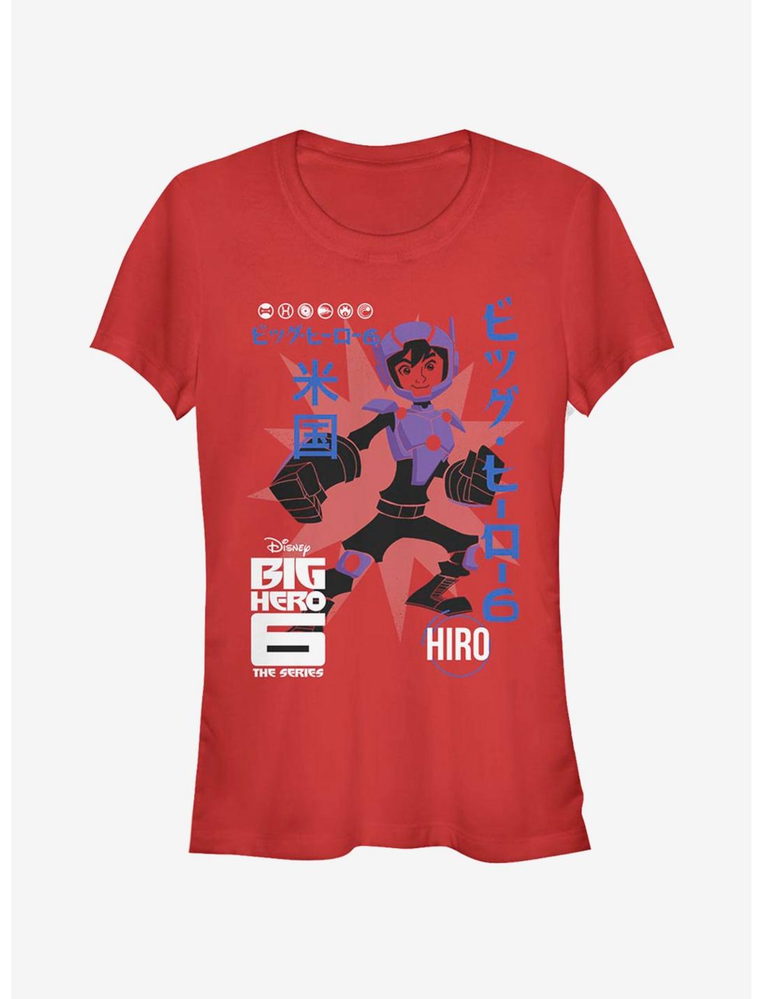 Disney Big Hero 6 Hiro Poster Girls T-Shirt, RED, hi-res
