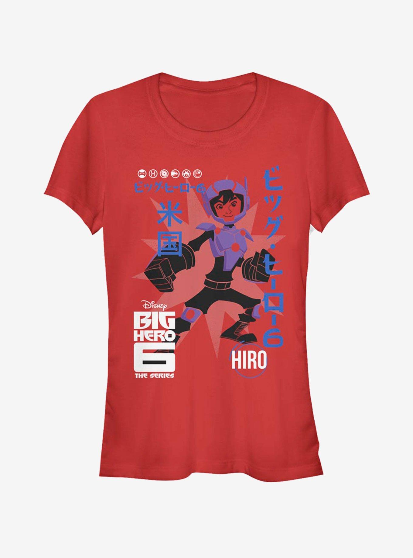 Disney Big Hero 6 Hiro Poster Girls T-Shirt, RED, hi-res