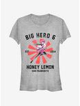 Disney Big Hero 6 Honey Lemon Collegiate Girls T-Shirt, ATH HTR, hi-res