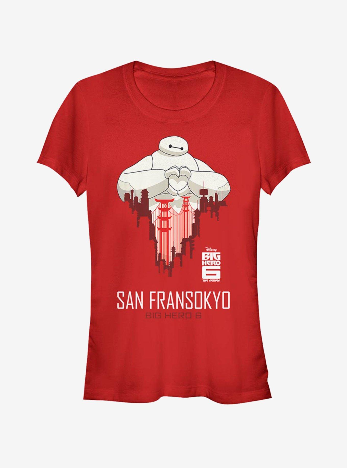 Disney Big Hero 6 SF Love Girls T-Shirt, RED, hi-res