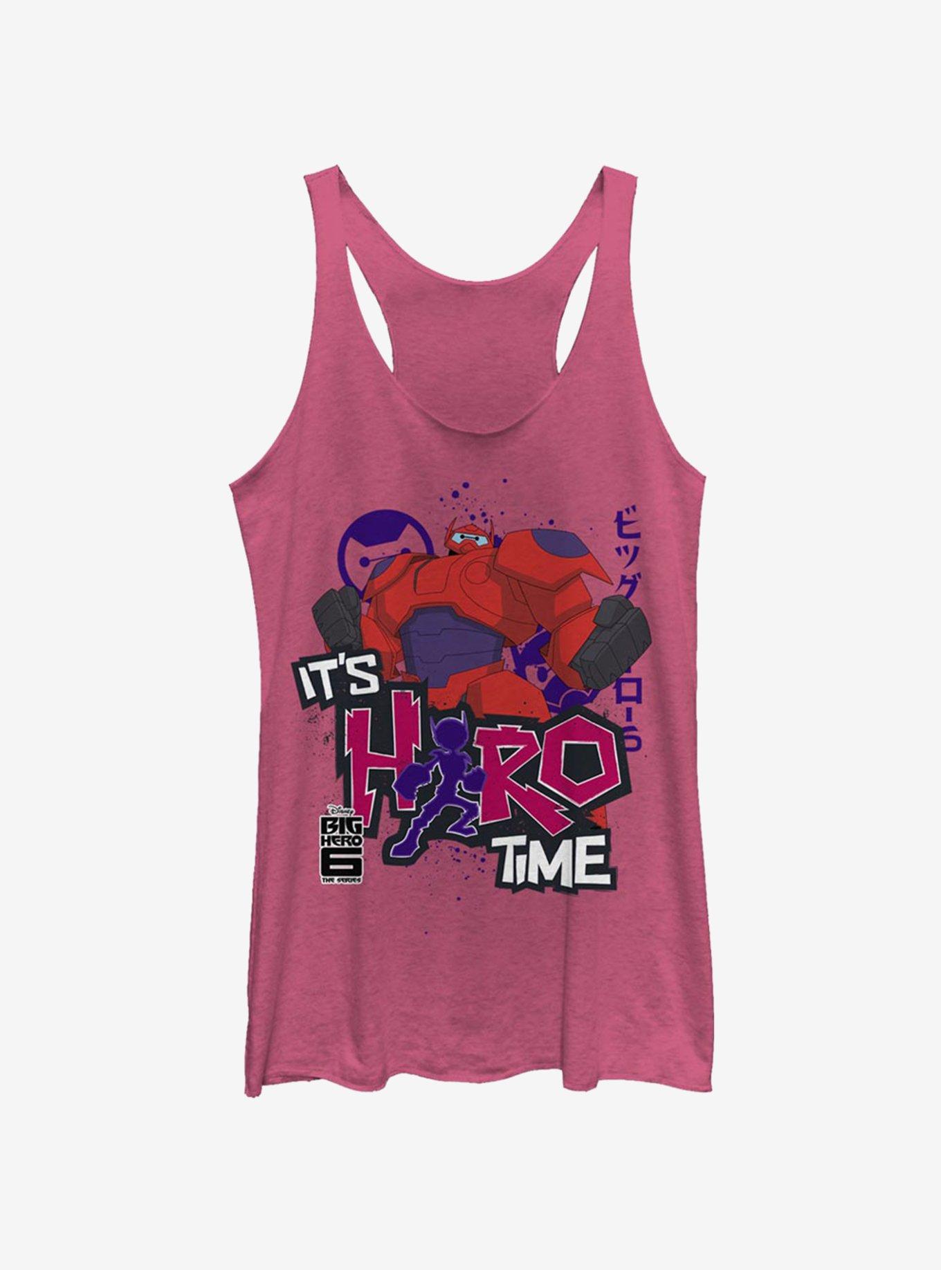 Disney Big Hero 6 Hero Time Baymax Girls Tank, PINK HTR, hi-res