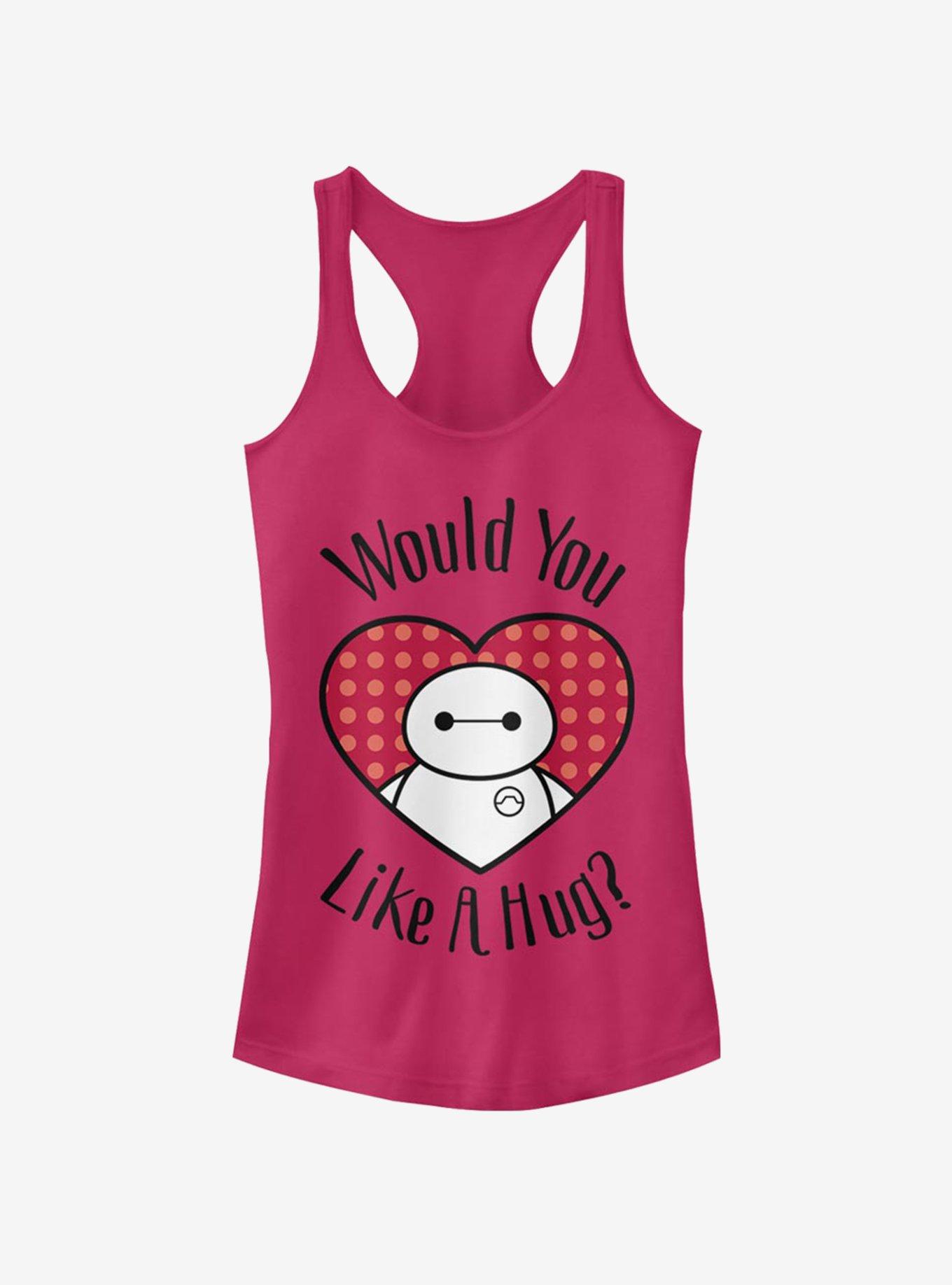 Disney Big Hero 6 Hugs All Around Girls Tank, RASPBERRY, hi-res