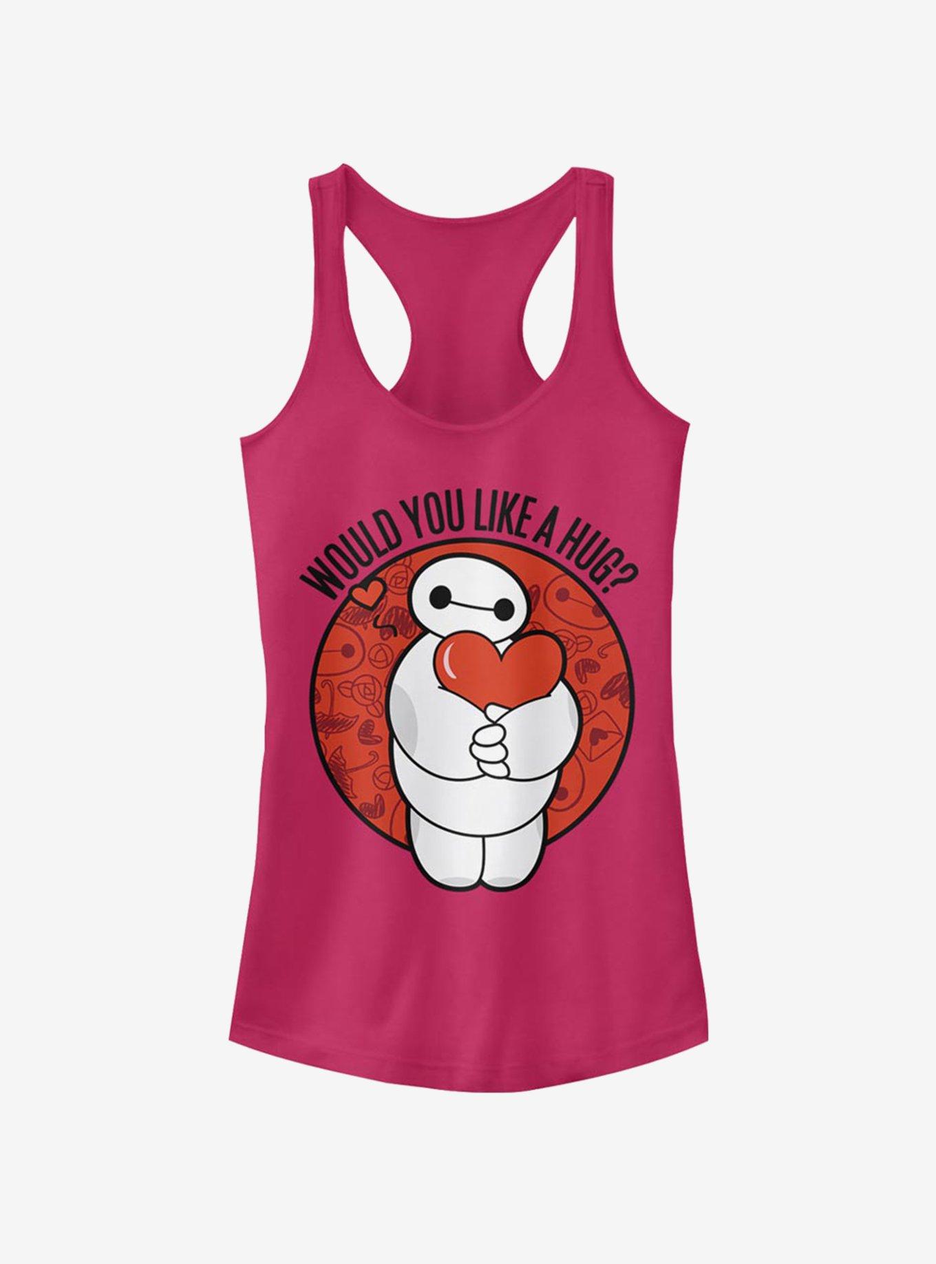 Disney Big Hero 6 Like A Hug Girls Tank, RASPBERRY, hi-res