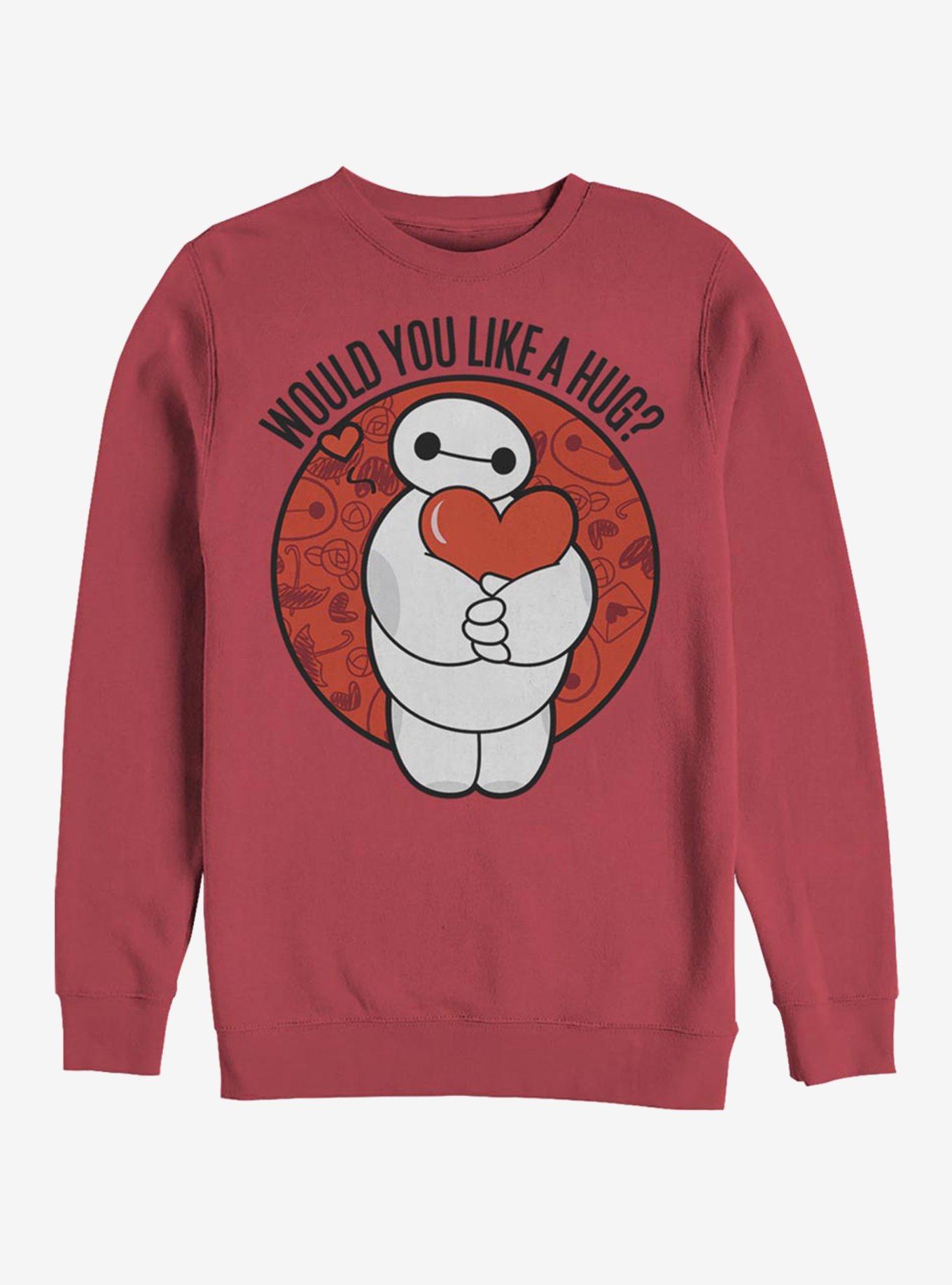 Disney Big Hero 6 Like A Hug Crew Sweatshirt, RED, hi-res