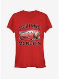 Disney Pixar Cars Lightning McQueen Girls T-Shirt, RED, hi-res