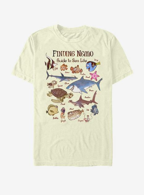 Disney Pixar Finding Nemo Vintage Nemo T Shirt Beige Tan Hot Topic