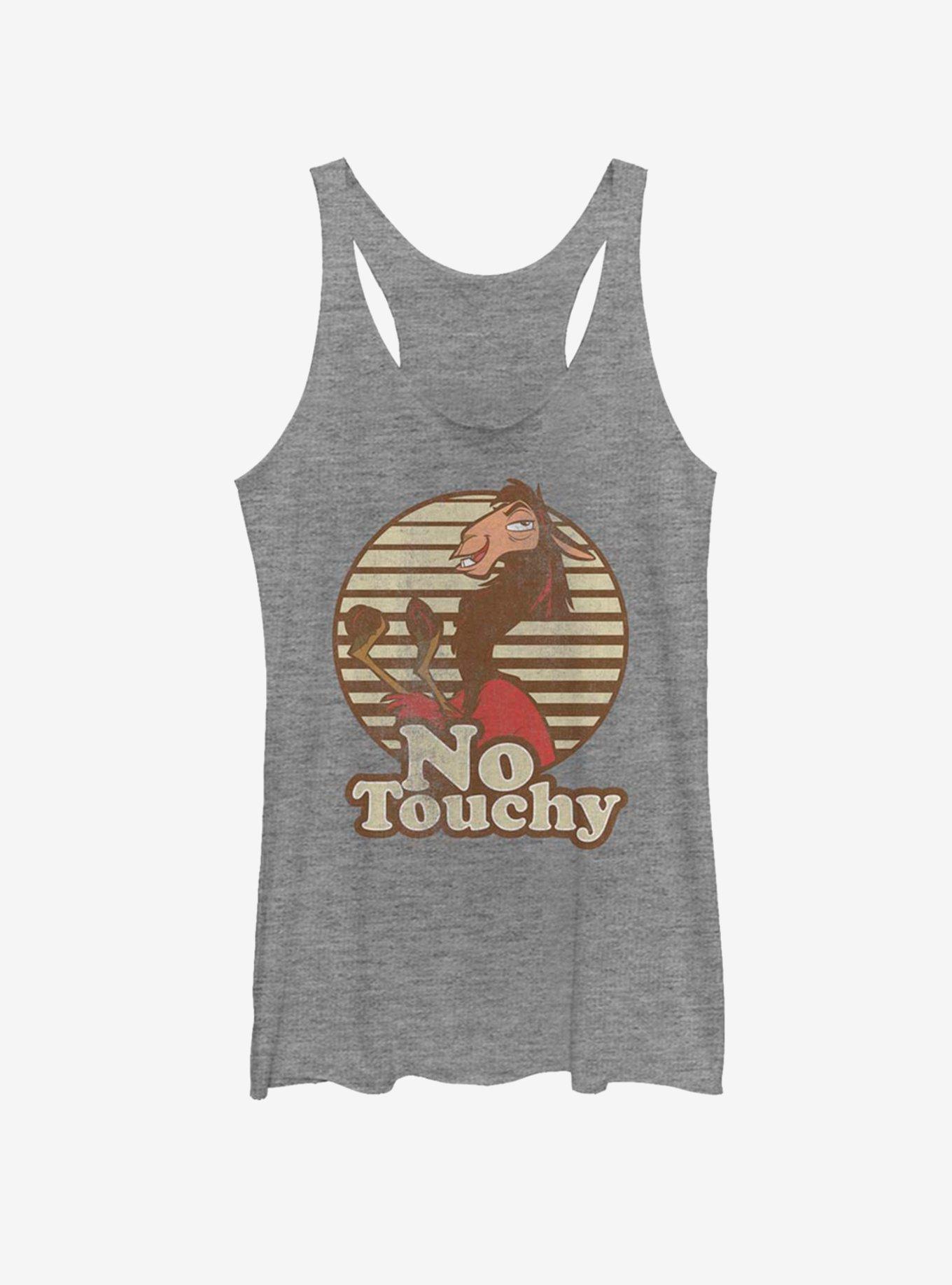 Disney The Emporer's New Groove No Touchy Girls Tank, GRAY HTR, hi-res