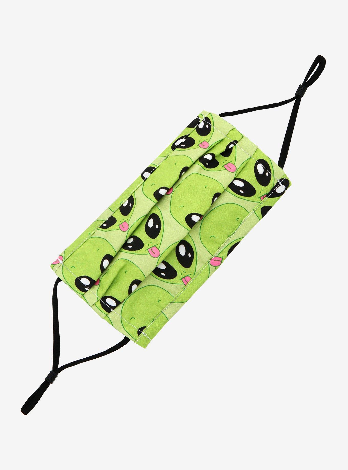Alien Face Fashion Face Mask, , hi-res