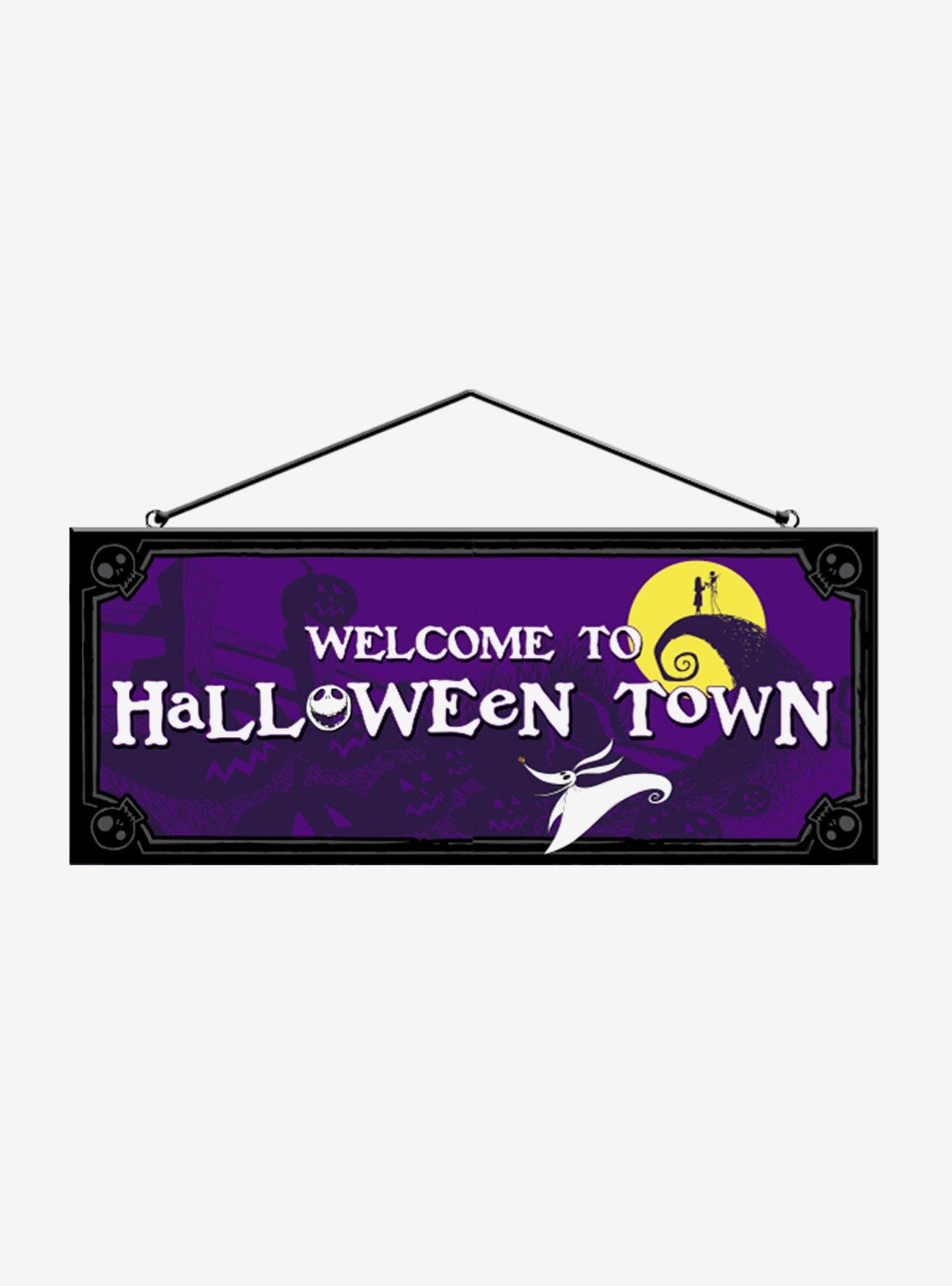 The Nightmare Before Christmas Welcome Reversible Door Sign, , hi-res