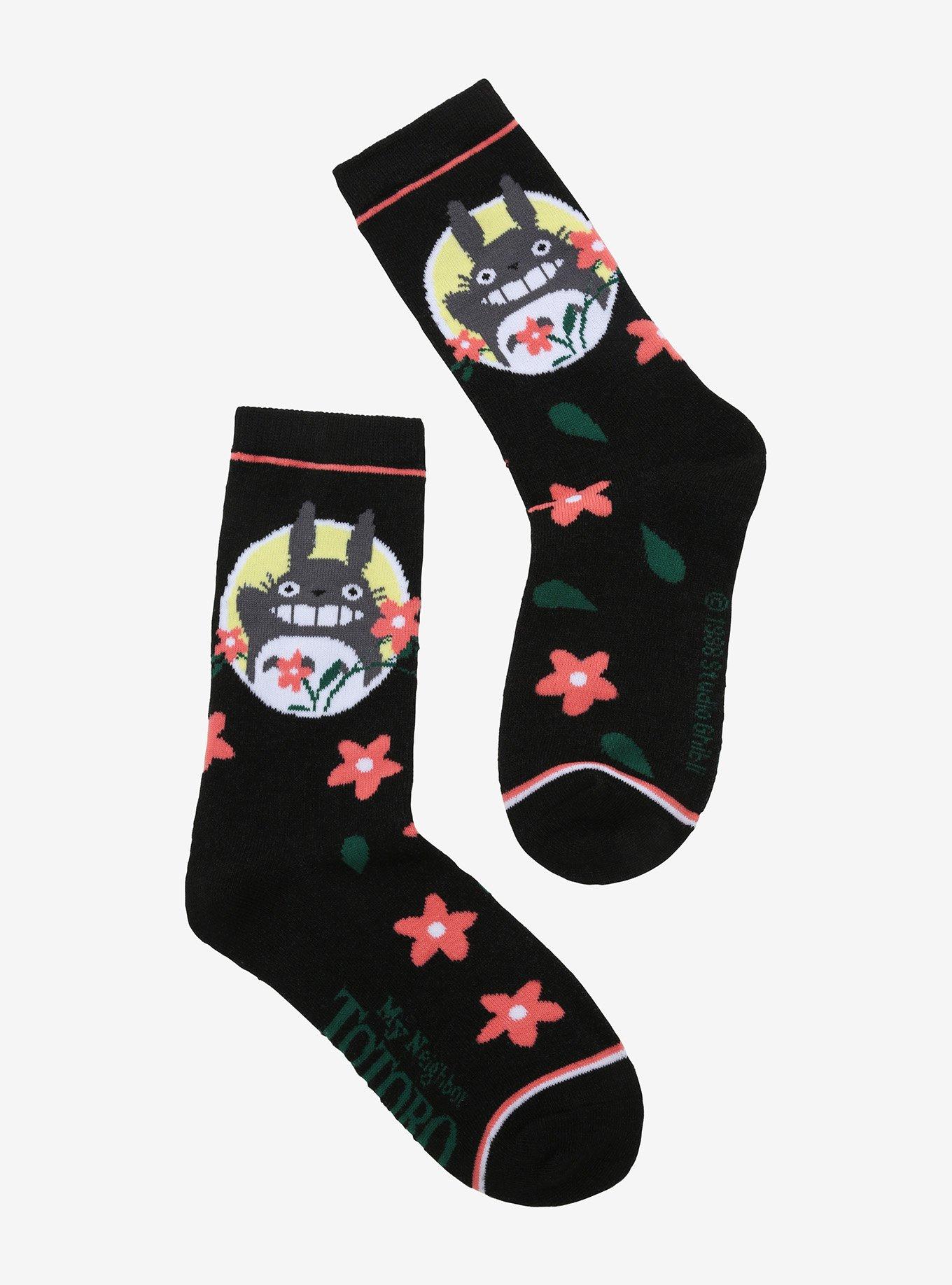 Studio Ghibli My Neighbor Totoro Flower Crew Socks, , hi-res